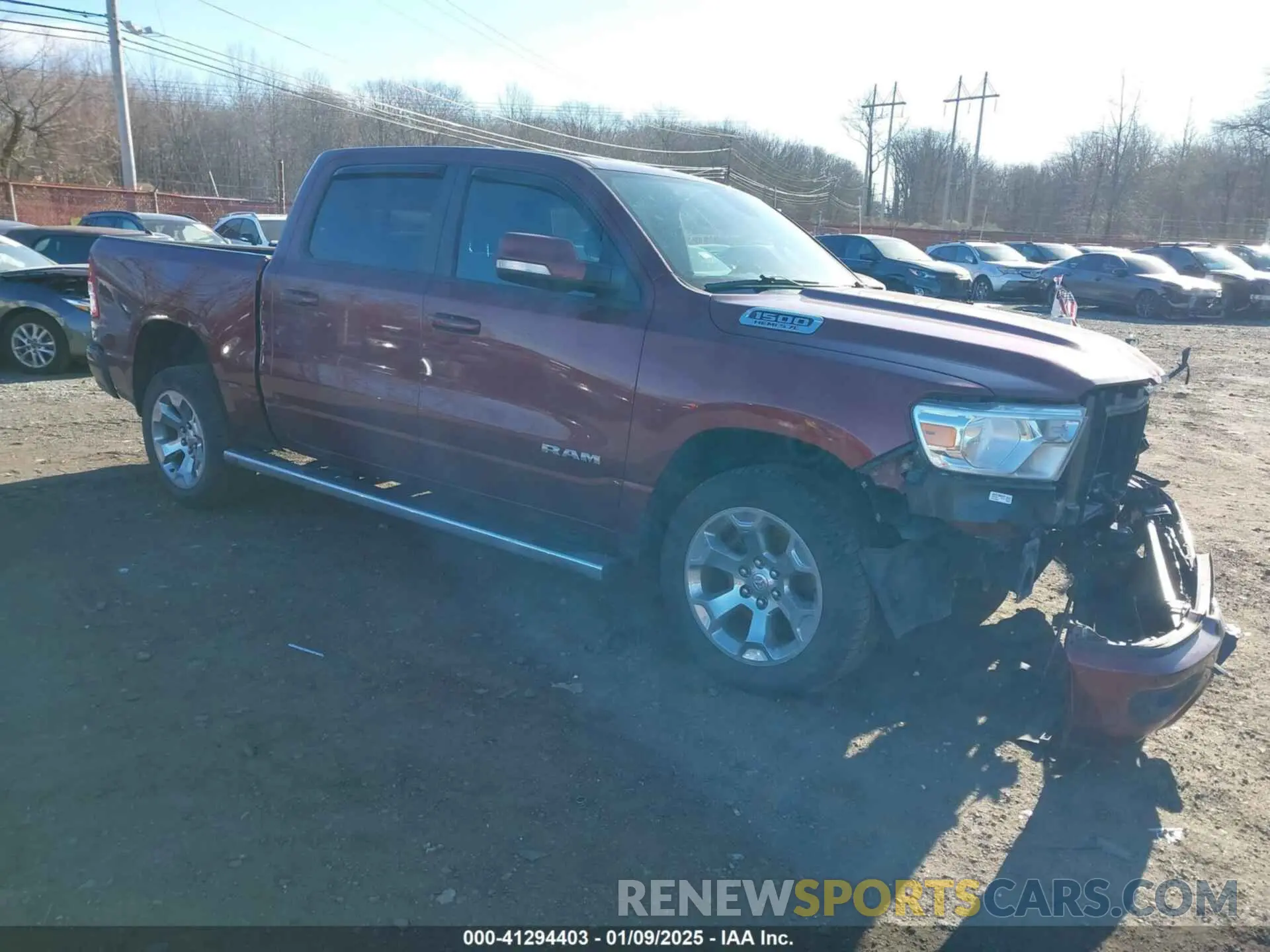 1 Фотография поврежденного автомобиля 1C6SRFFT2KN647936 RAM 1500 2019