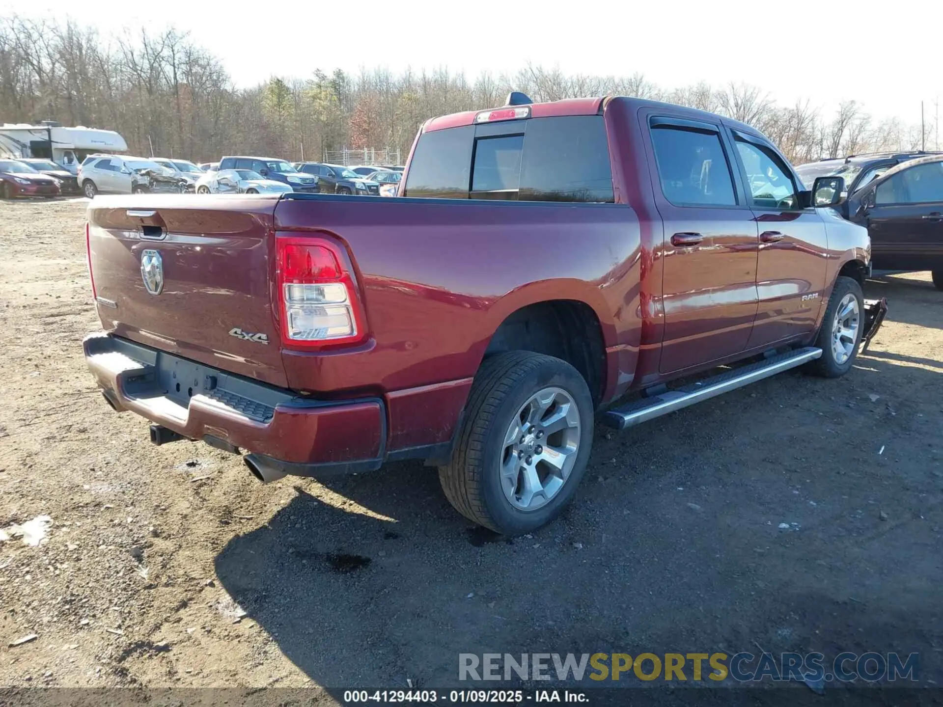 4 Фотография поврежденного автомобиля 1C6SRFFT2KN647936 RAM 1500 2019