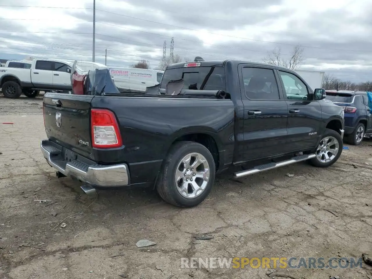 3 Фотография поврежденного автомобиля 1C6SRFFT2KN908059 RAM 1500 2019