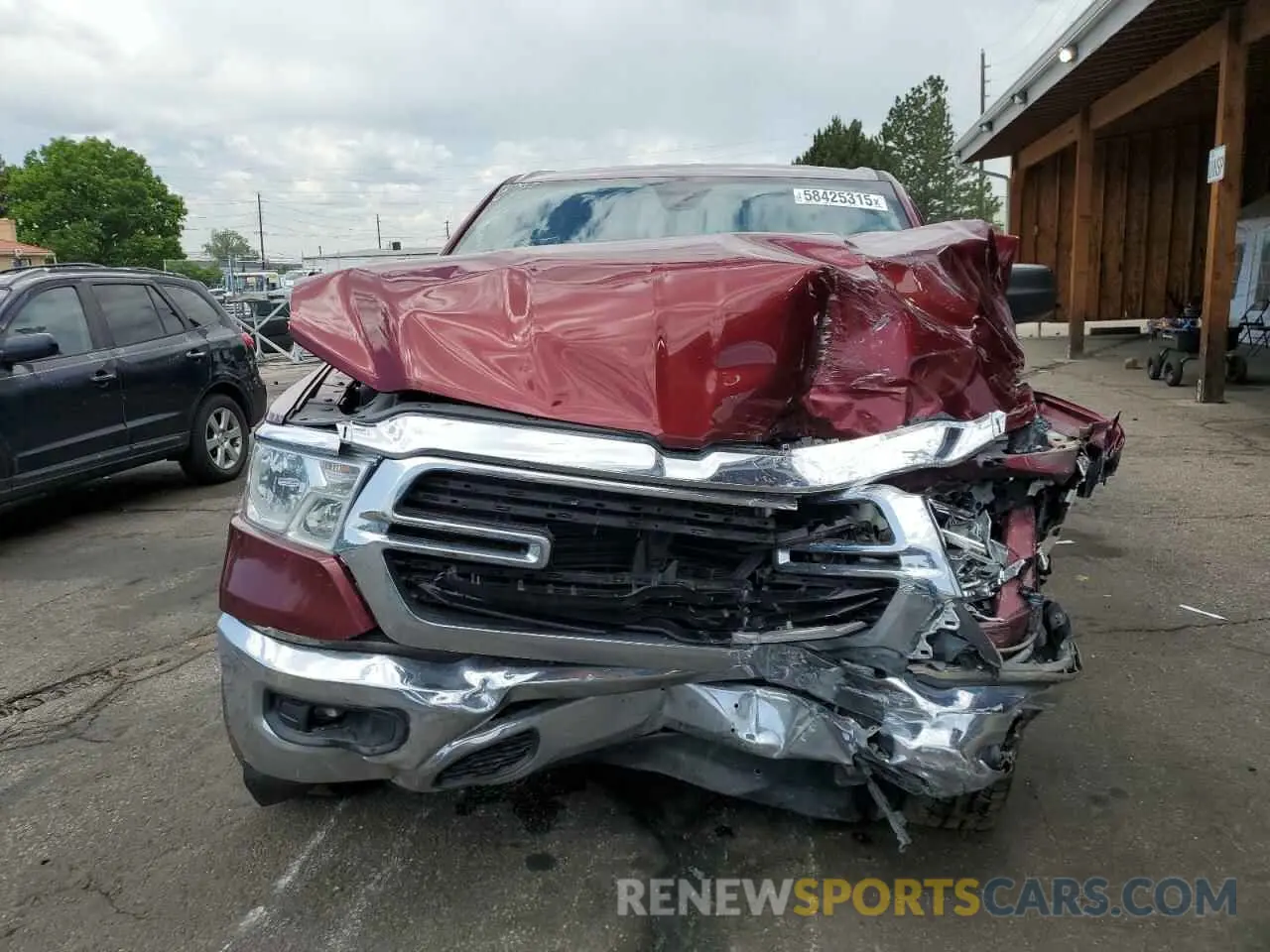 5 Photograph of a damaged car 1C6SRFFT3KN720019 RAM 1500 2019