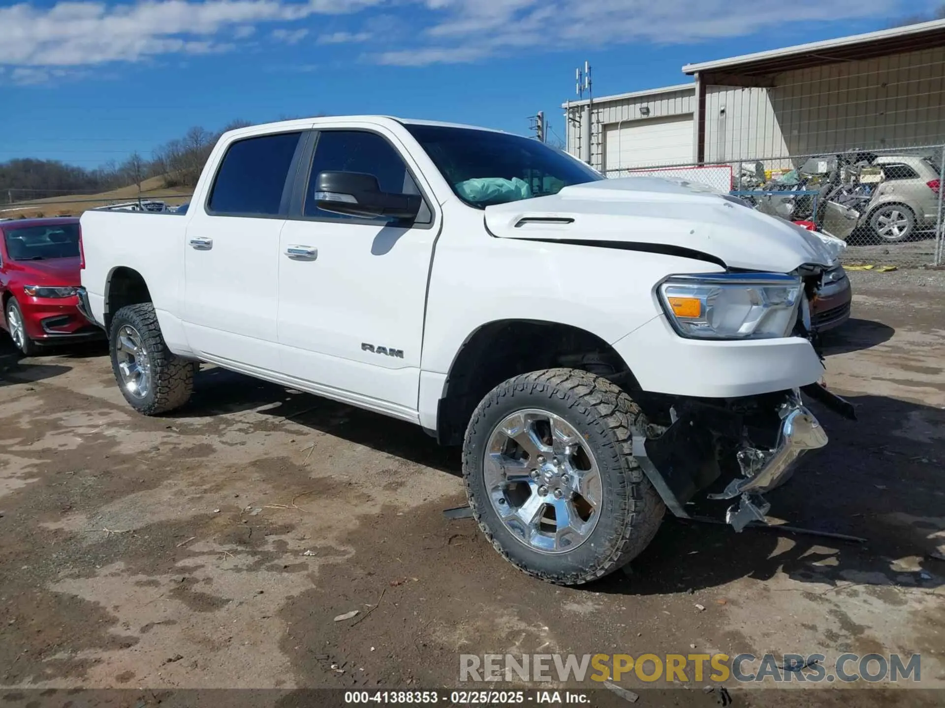 1 Photograph of a damaged car 1C6SRFFT4KN555761 RAM 1500 2019