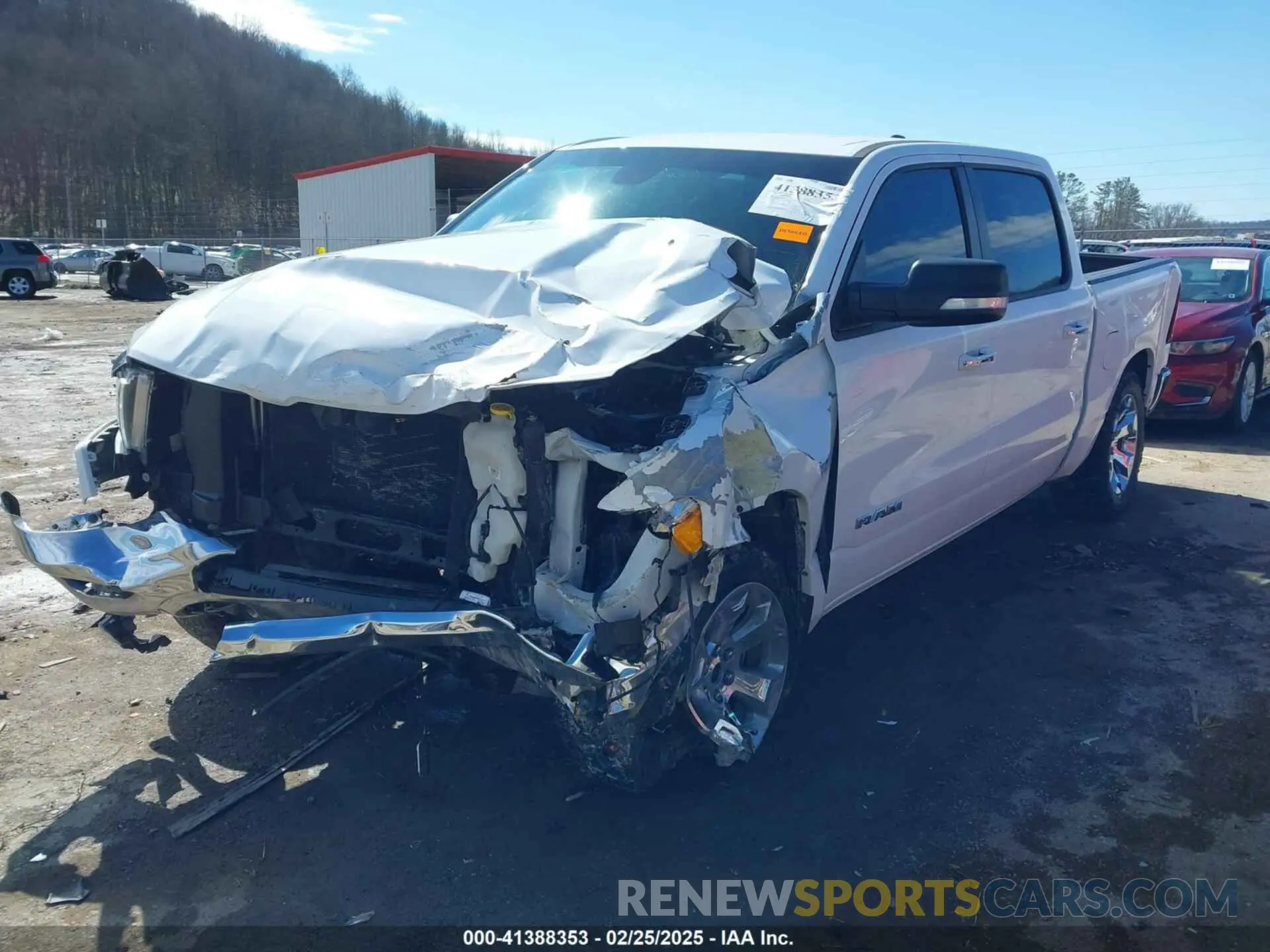 2 Photograph of a damaged car 1C6SRFFT4KN555761 RAM 1500 2019