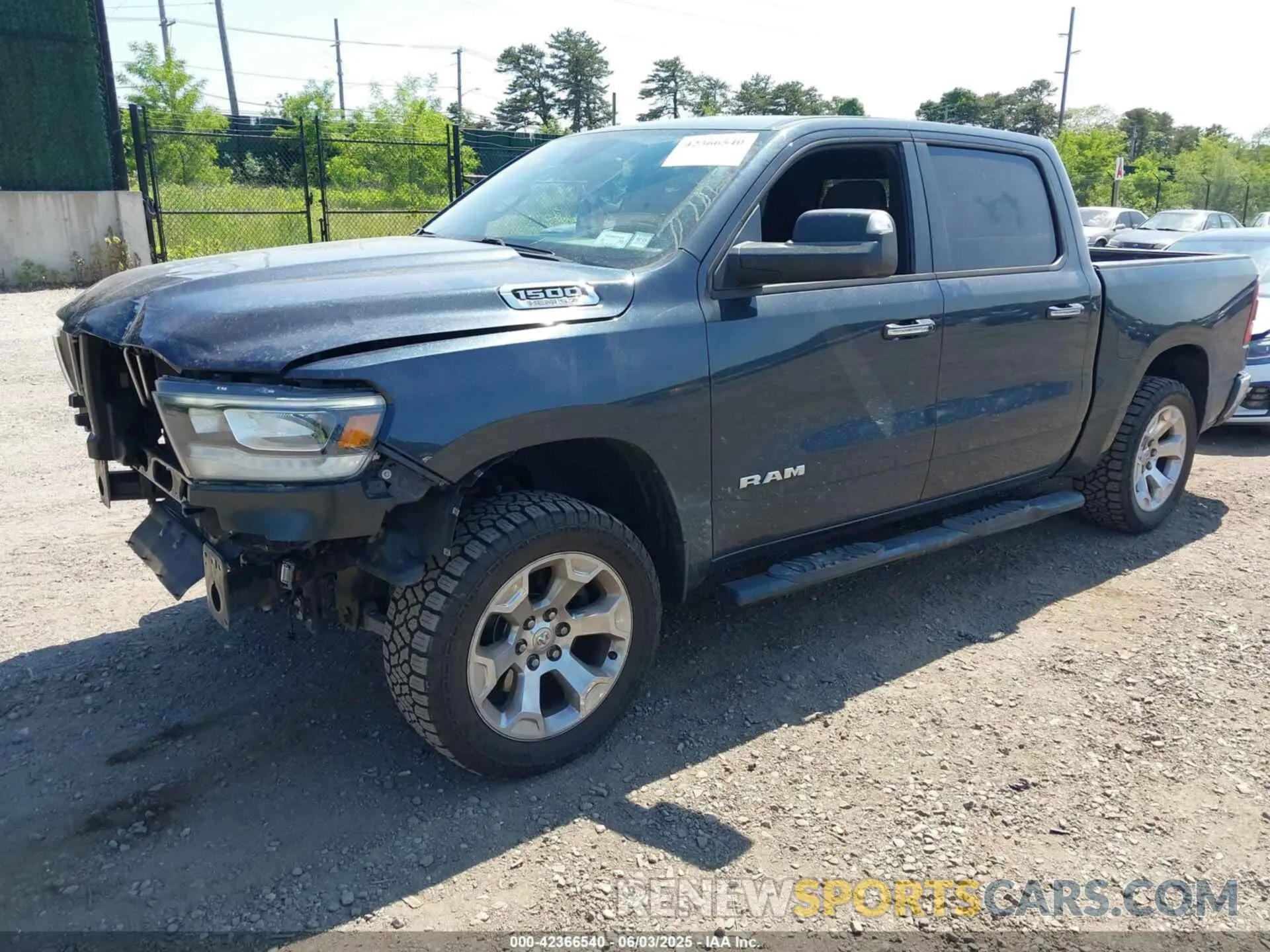2 Photograph of a damaged car 1C6SRFFT5KN544445 RAM 1500 2019