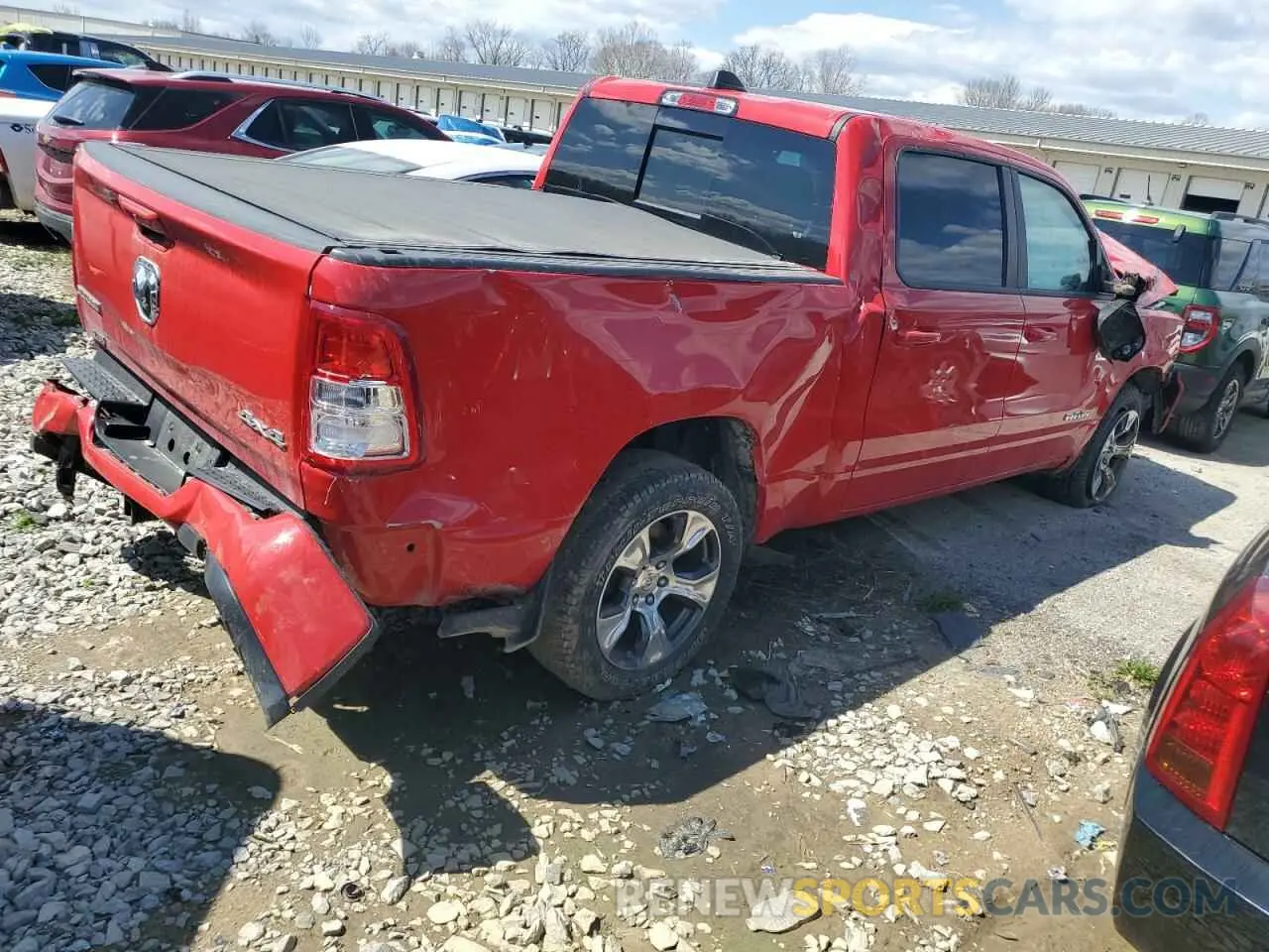 3 Photograph of a damaged car 1C6SRFFT5KN614090 RAM 1500 2019