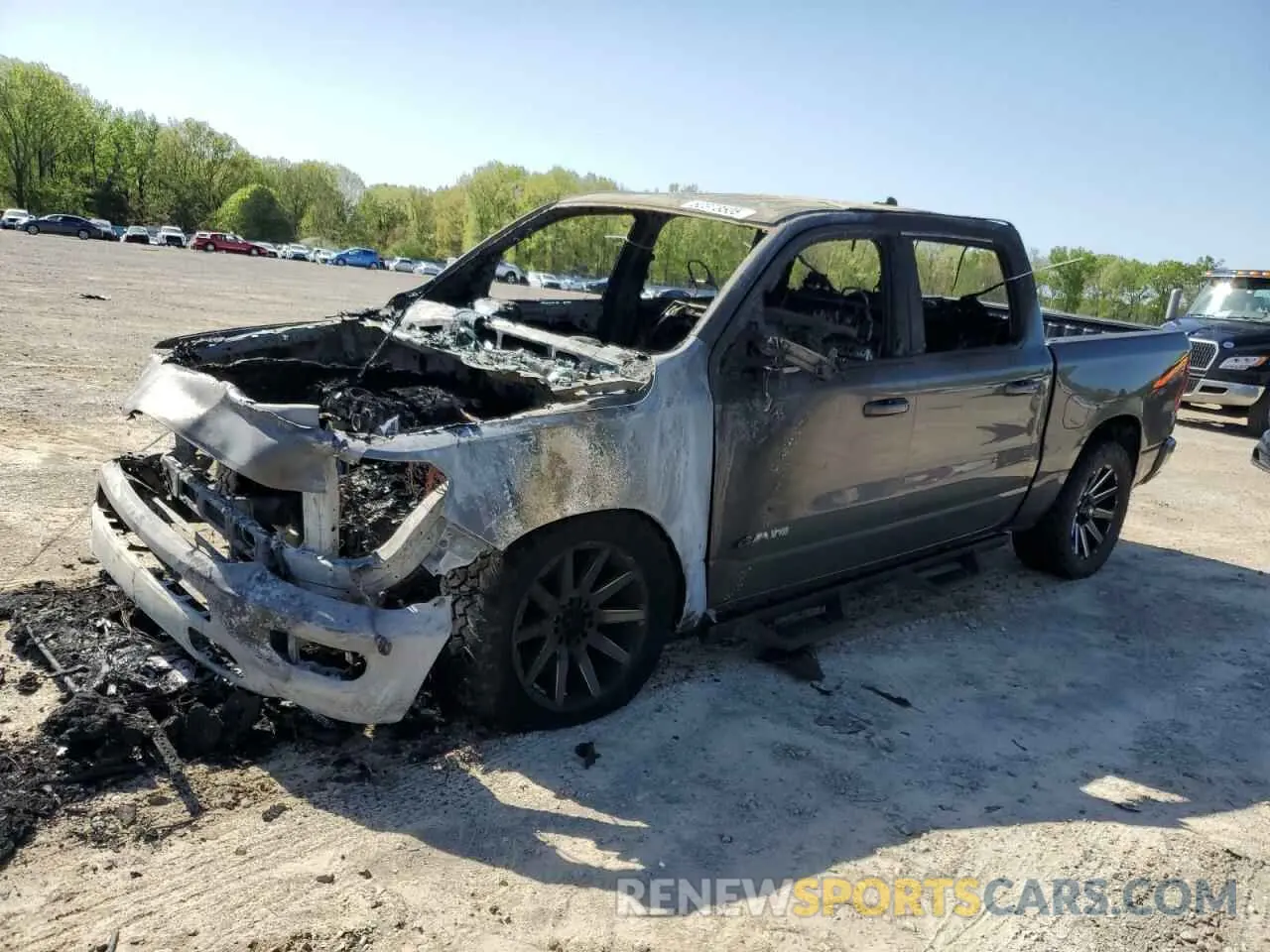 1 Photograph of a damaged car 1C6SRFFT6KN784684 RAM 1500 2019