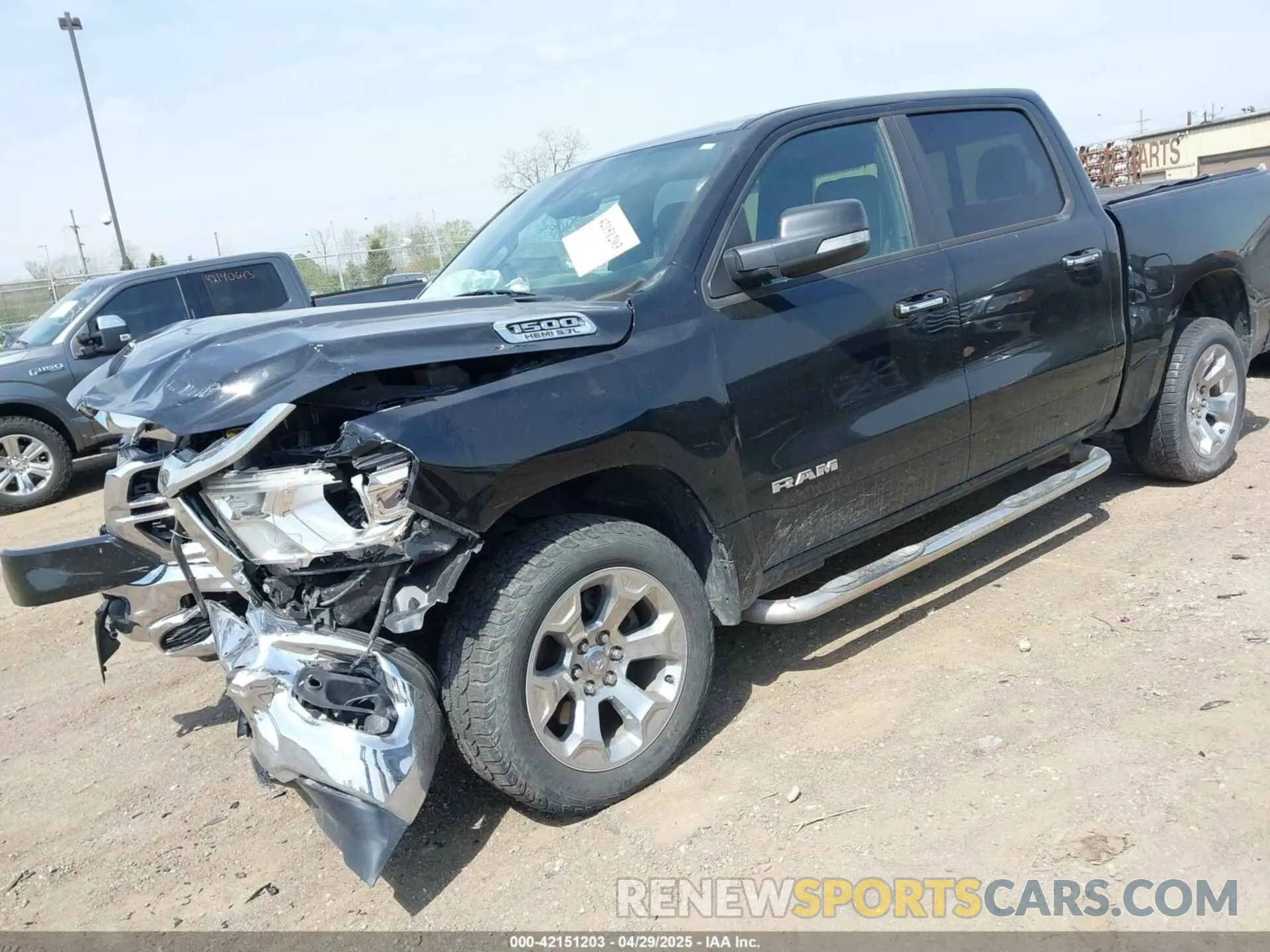 2 Photograph of a damaged car 1C6SRFFT6KN918805 RAM 1500 2019