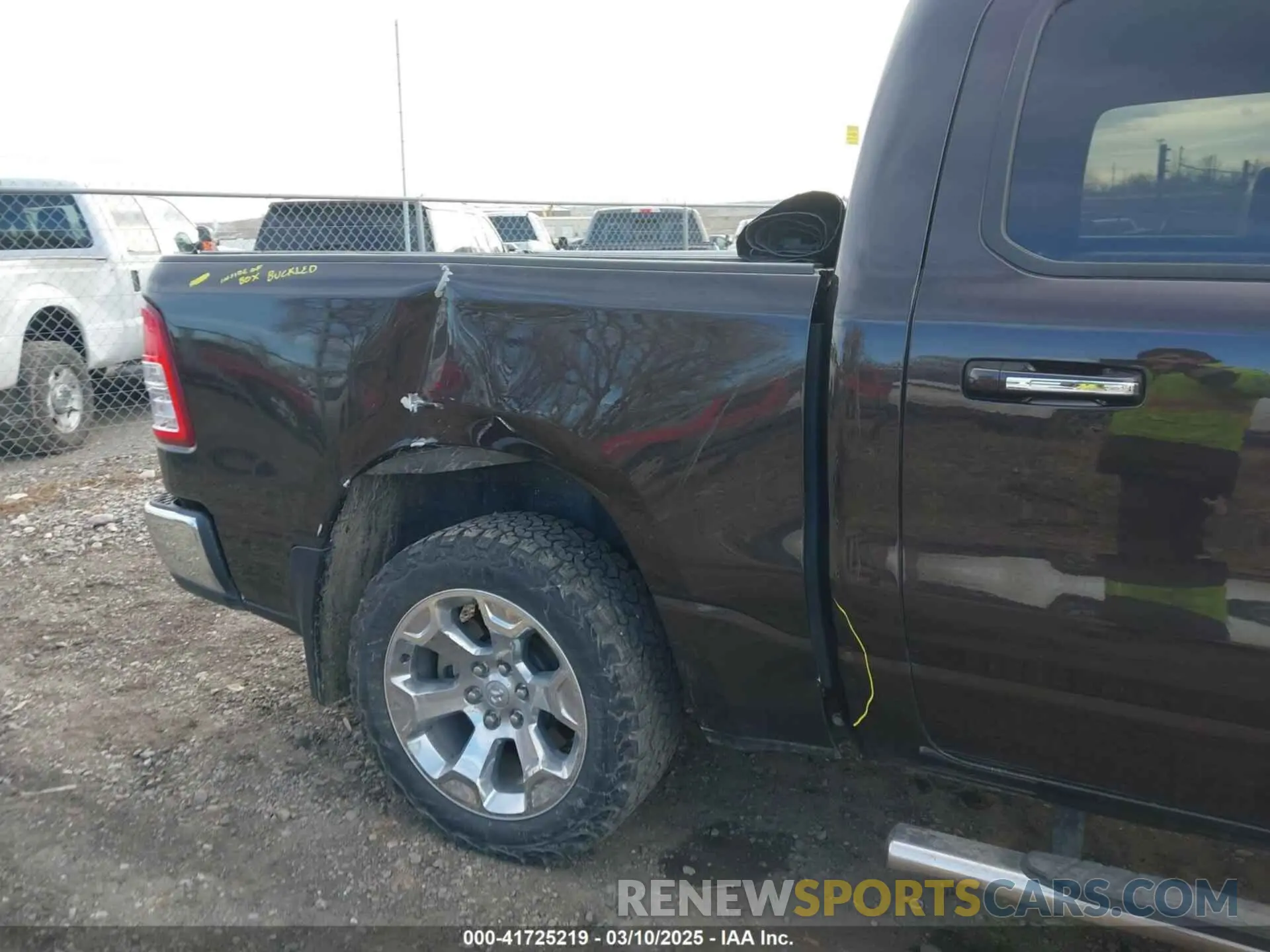 19 Photograph of a damaged car 1C6SRFFT7KN781986 RAM 1500 2019