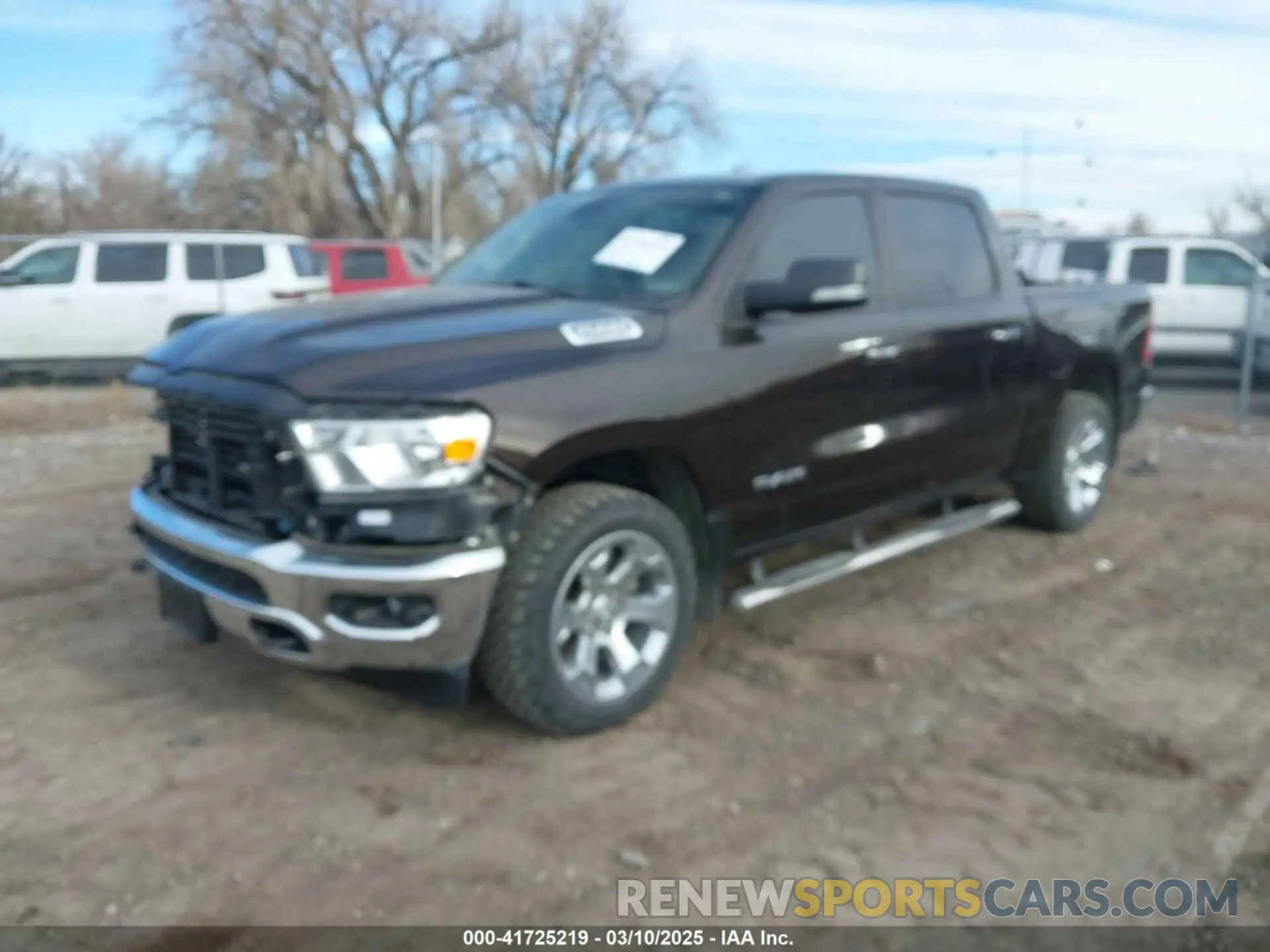 2 Photograph of a damaged car 1C6SRFFT7KN781986 RAM 1500 2019