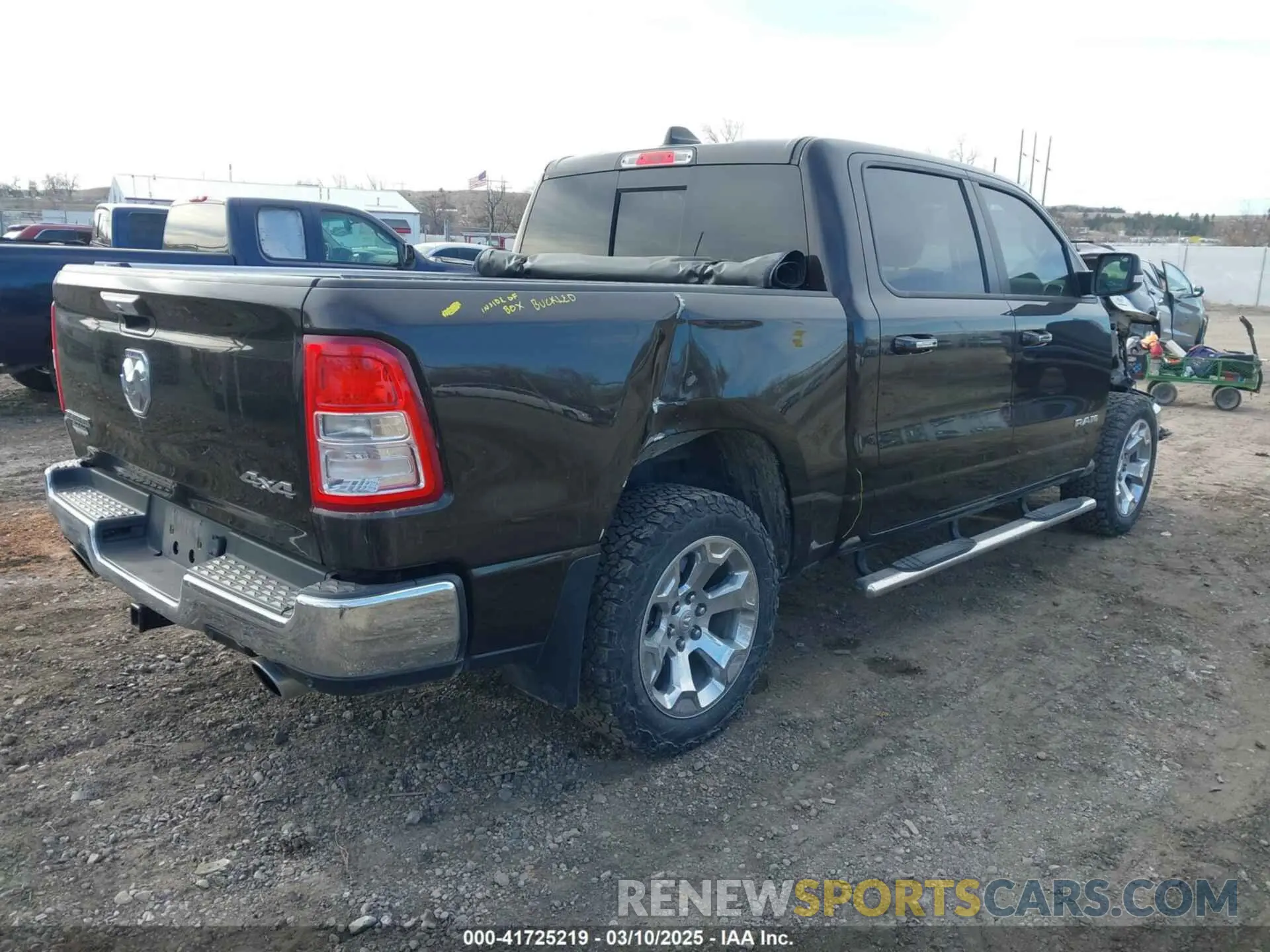 4 Photograph of a damaged car 1C6SRFFT7KN781986 RAM 1500 2019