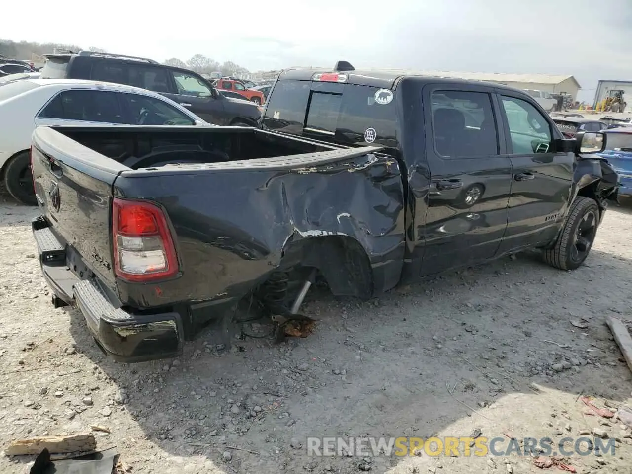3 Фотография поврежденного автомобиля 1C6SRFFT7KN796990 RAM 1500 2019