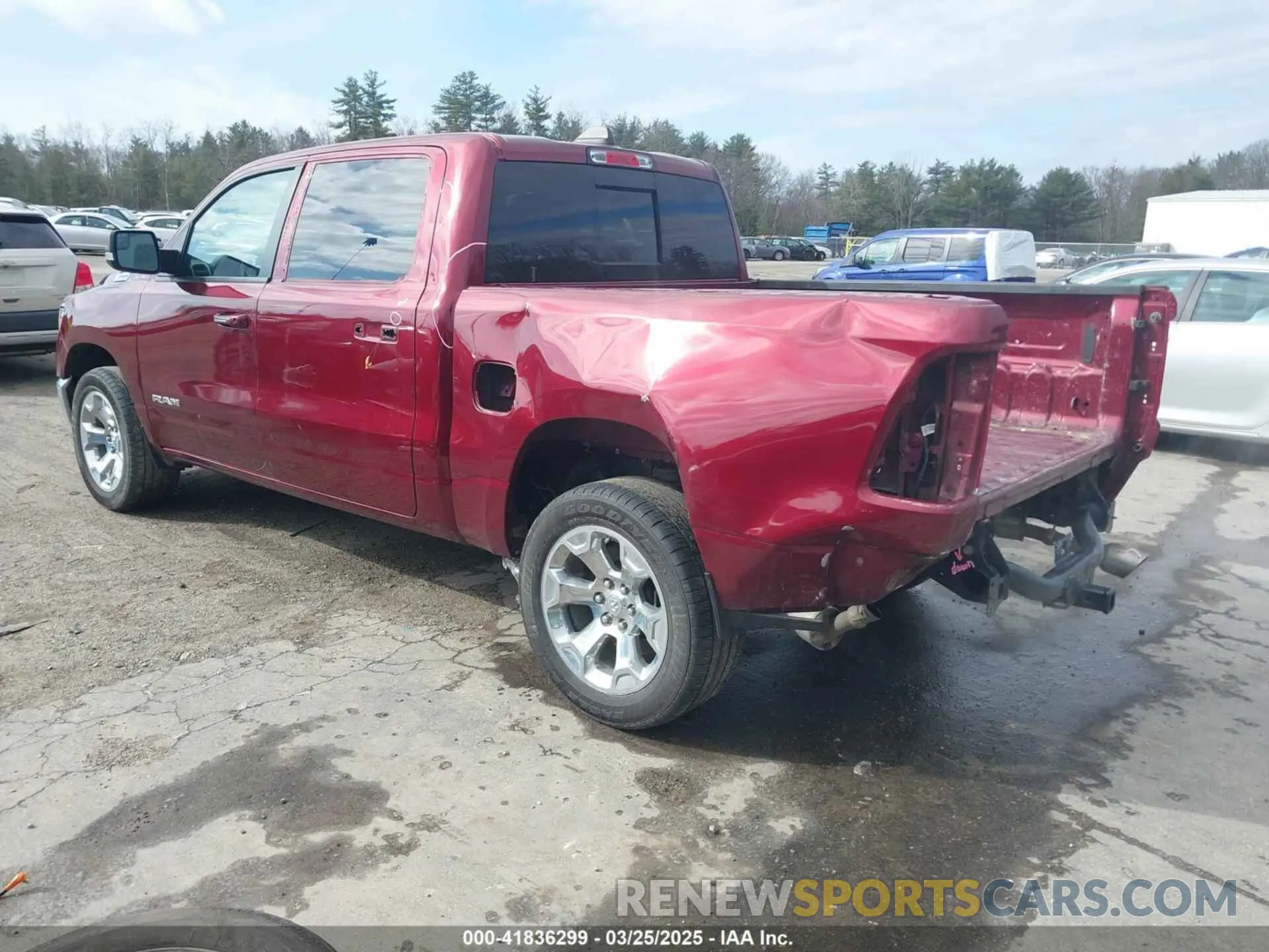 3 Photograph of a damaged car 1C6SRFFT8KN637945 RAM 1500 2019