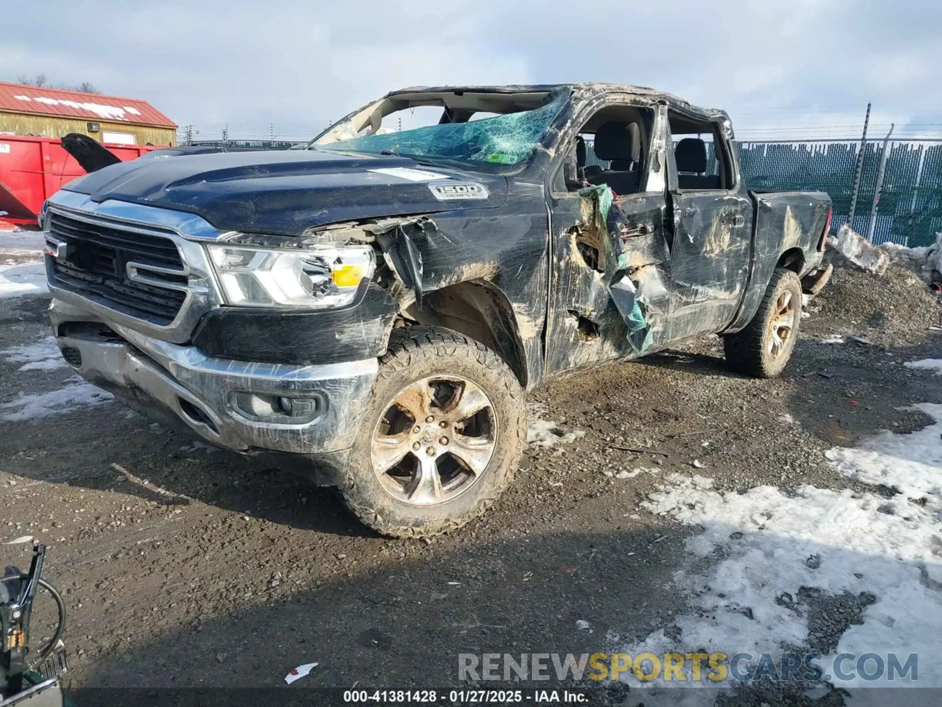 2 Photograph of a damaged car 1C6SRFFT9KN783755 RAM 1500 2019