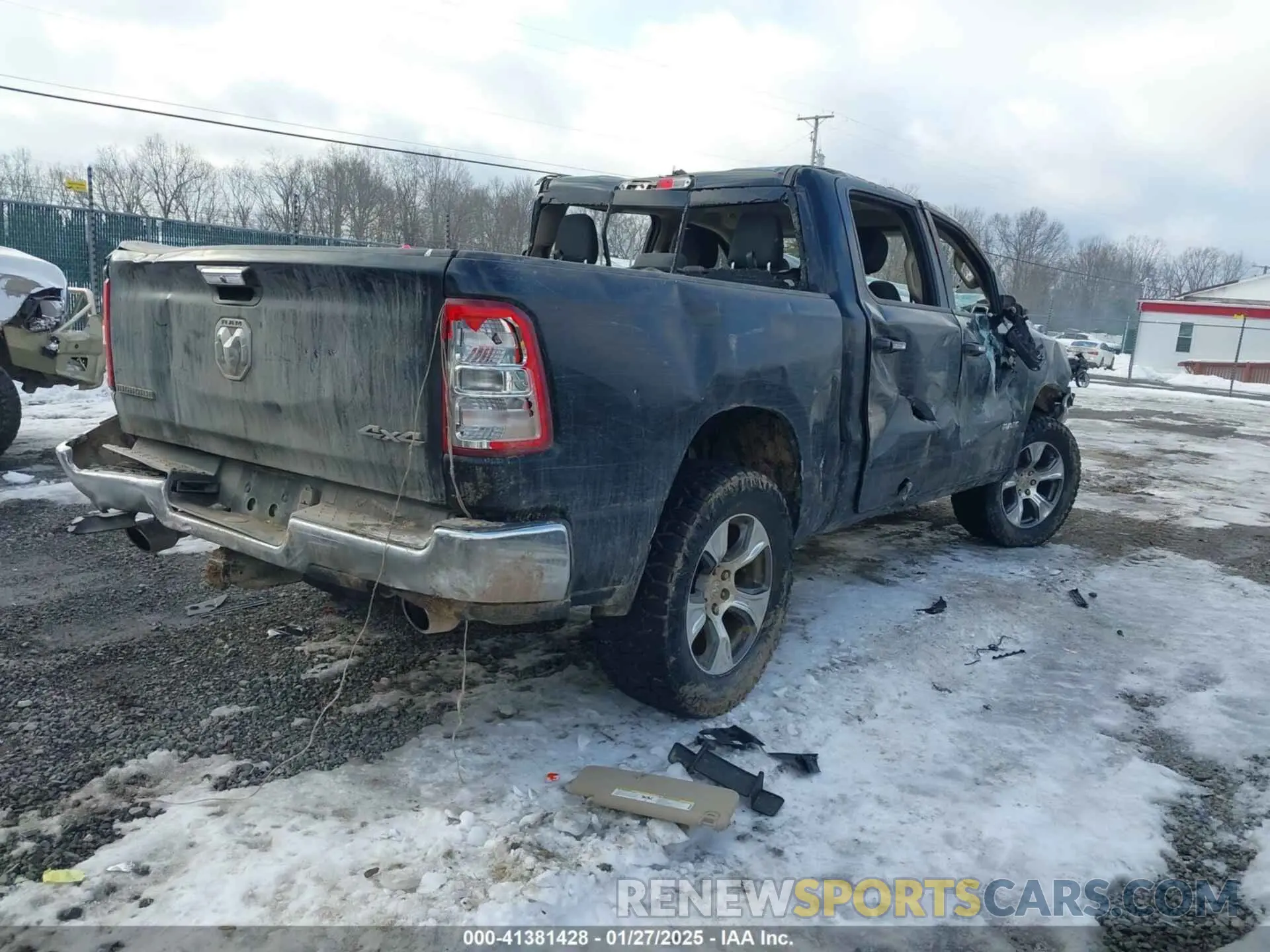 4 Photograph of a damaged car 1C6SRFFT9KN783755 RAM 1500 2019