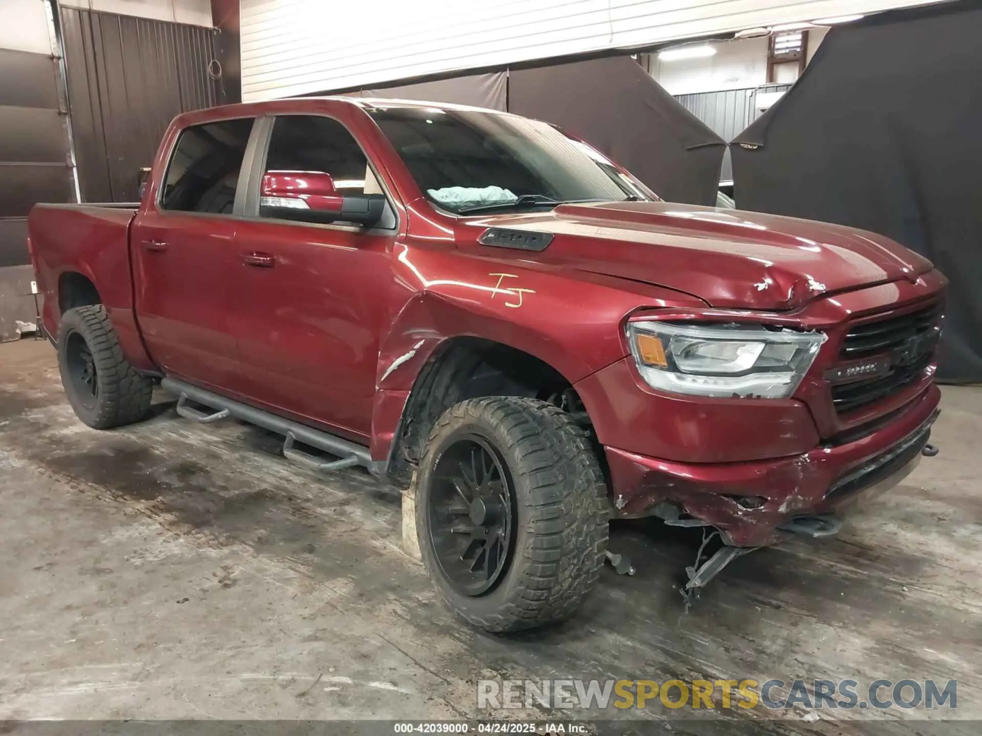 6 Фотография поврежденного автомобиля 1C6SRFFTXKN607457 RAM 1500 2019