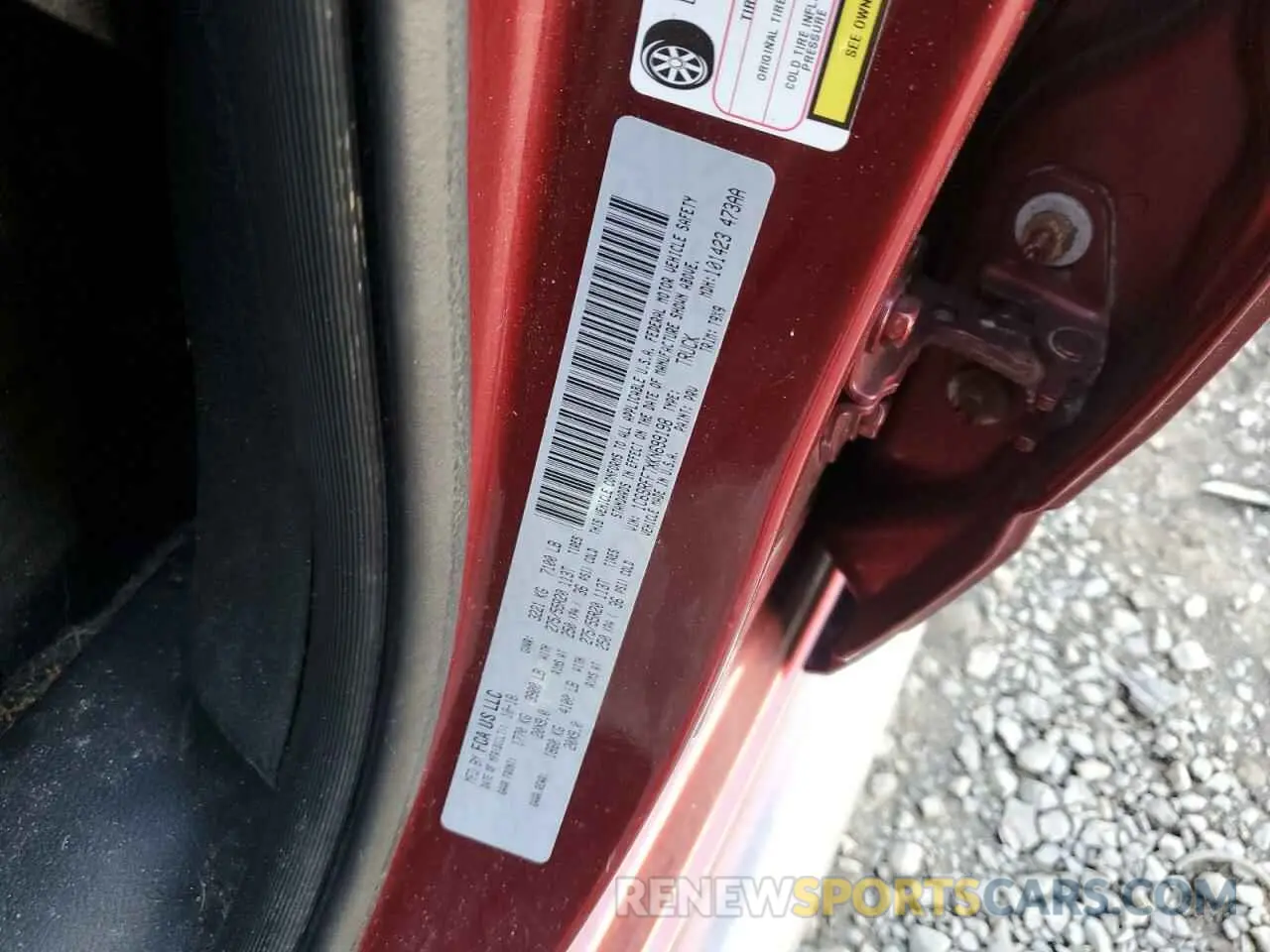 13 Фотография поврежденного автомобиля 1C6SRFFTXKN699198 RAM 1500 2019