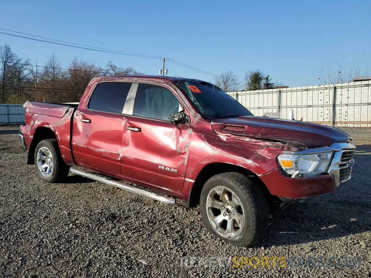 4 Фотография поврежденного автомобиля 1C6SRFFTXKN699198 RAM 1500 2019