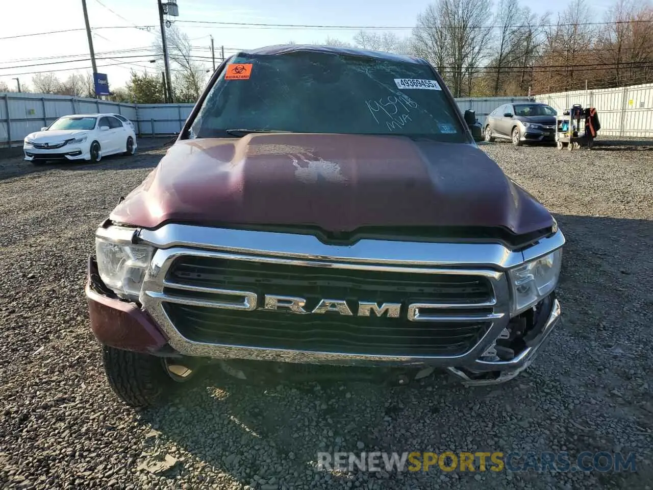 5 Фотография поврежденного автомобиля 1C6SRFFTXKN699198 RAM 1500 2019