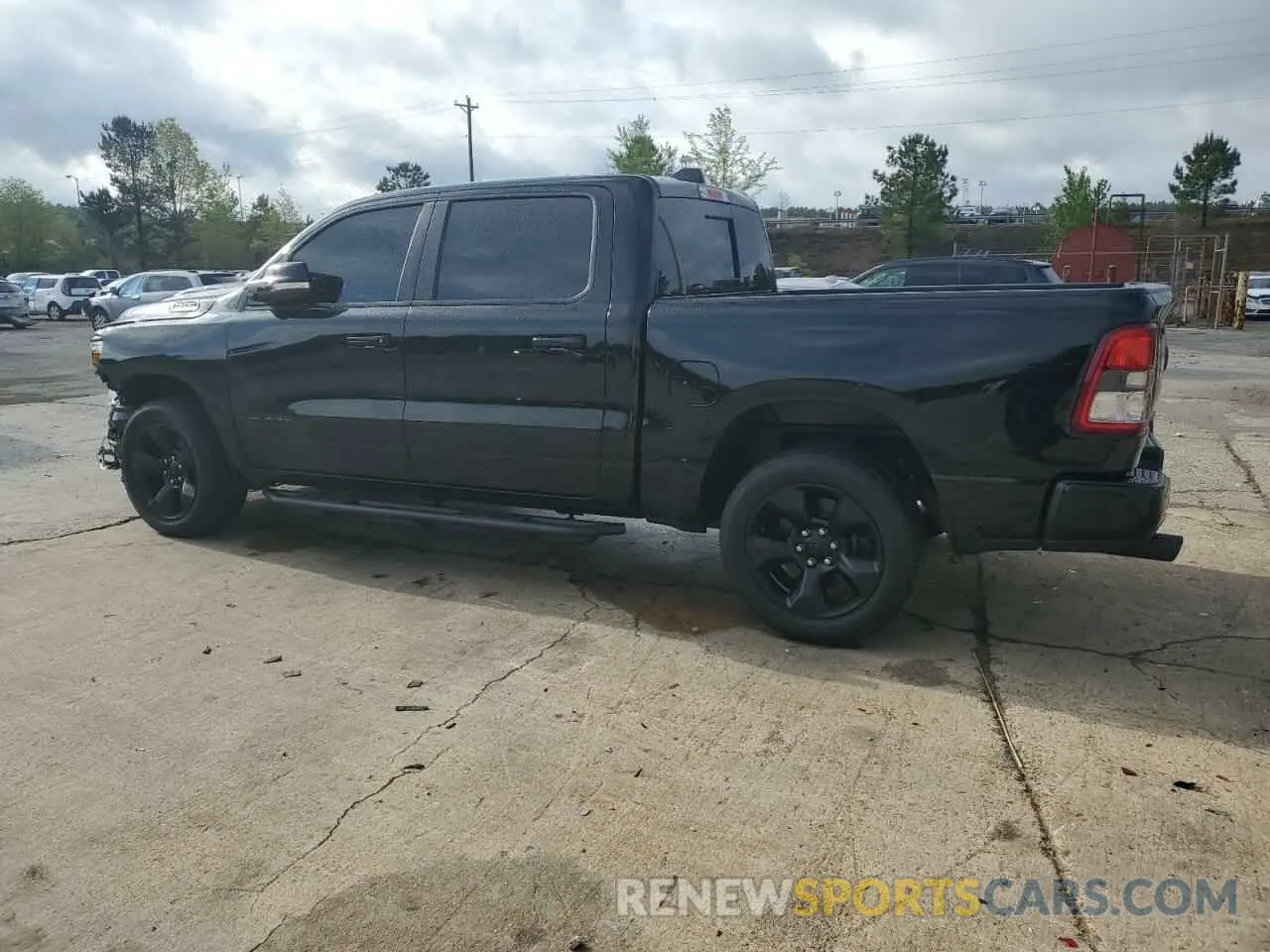 2 Photograph of a damaged car 1C6SRFFTXKN709454 RAM 1500 2019