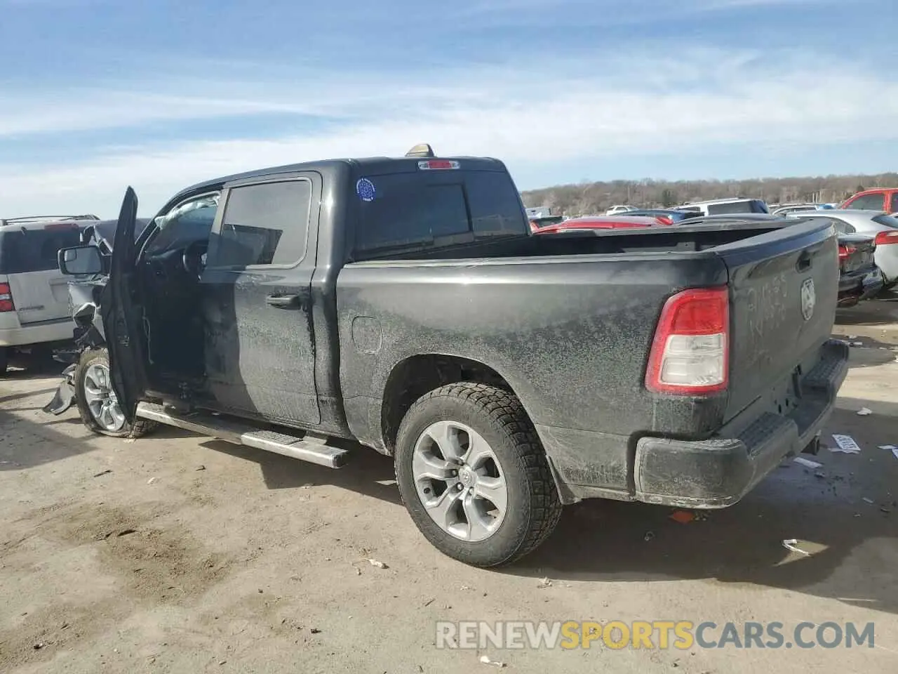 2 Photograph of a damaged car 1C6SRFGT5KN605081 RAM 1500 2019