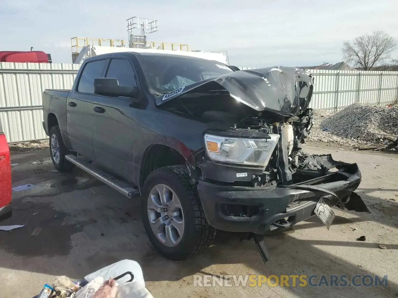 4 Photograph of a damaged car 1C6SRFGT5KN605081 RAM 1500 2019