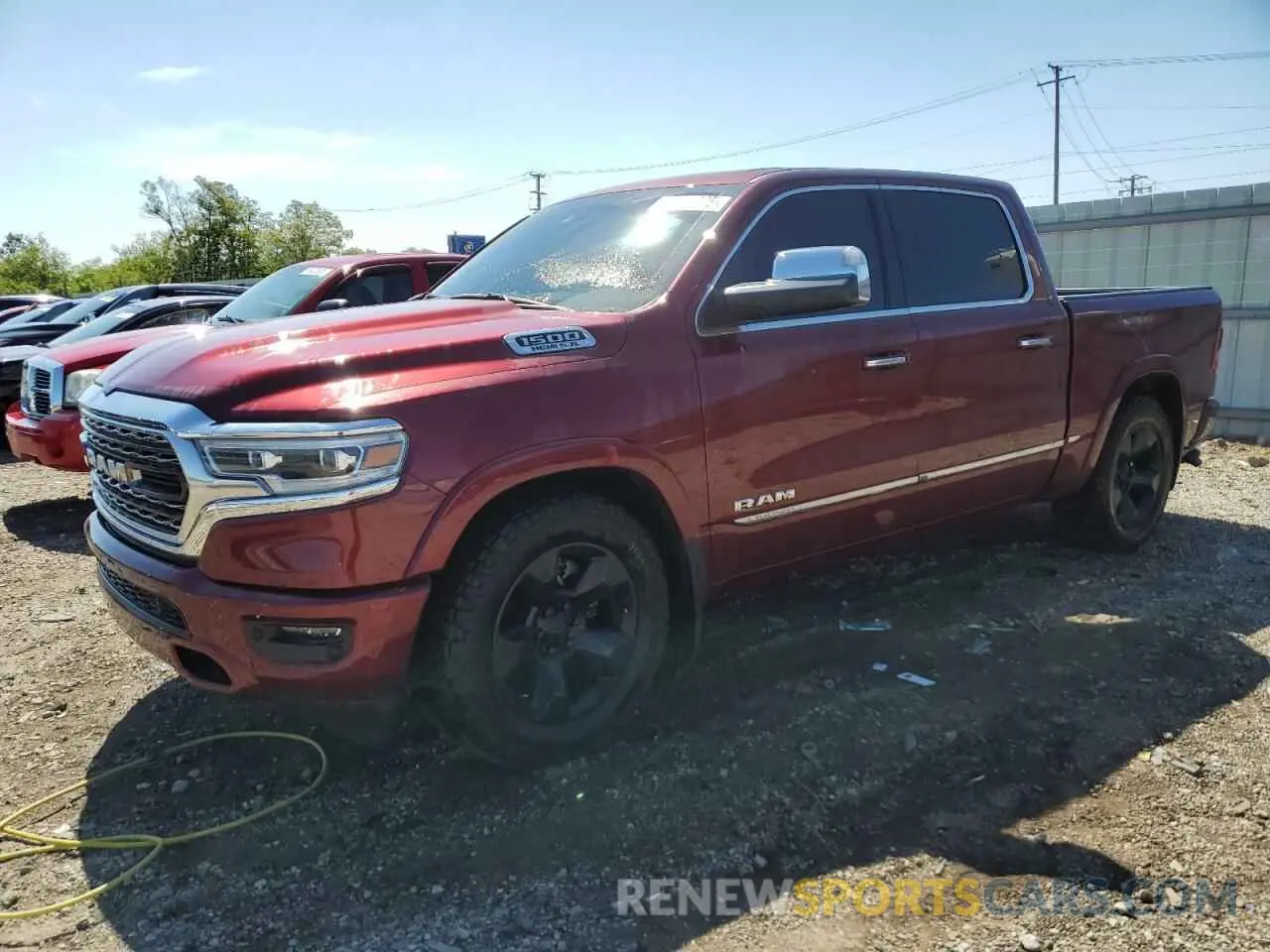 1 Photograph of a damaged car 1C6SRFHT2KN856963 RAM 1500 2019