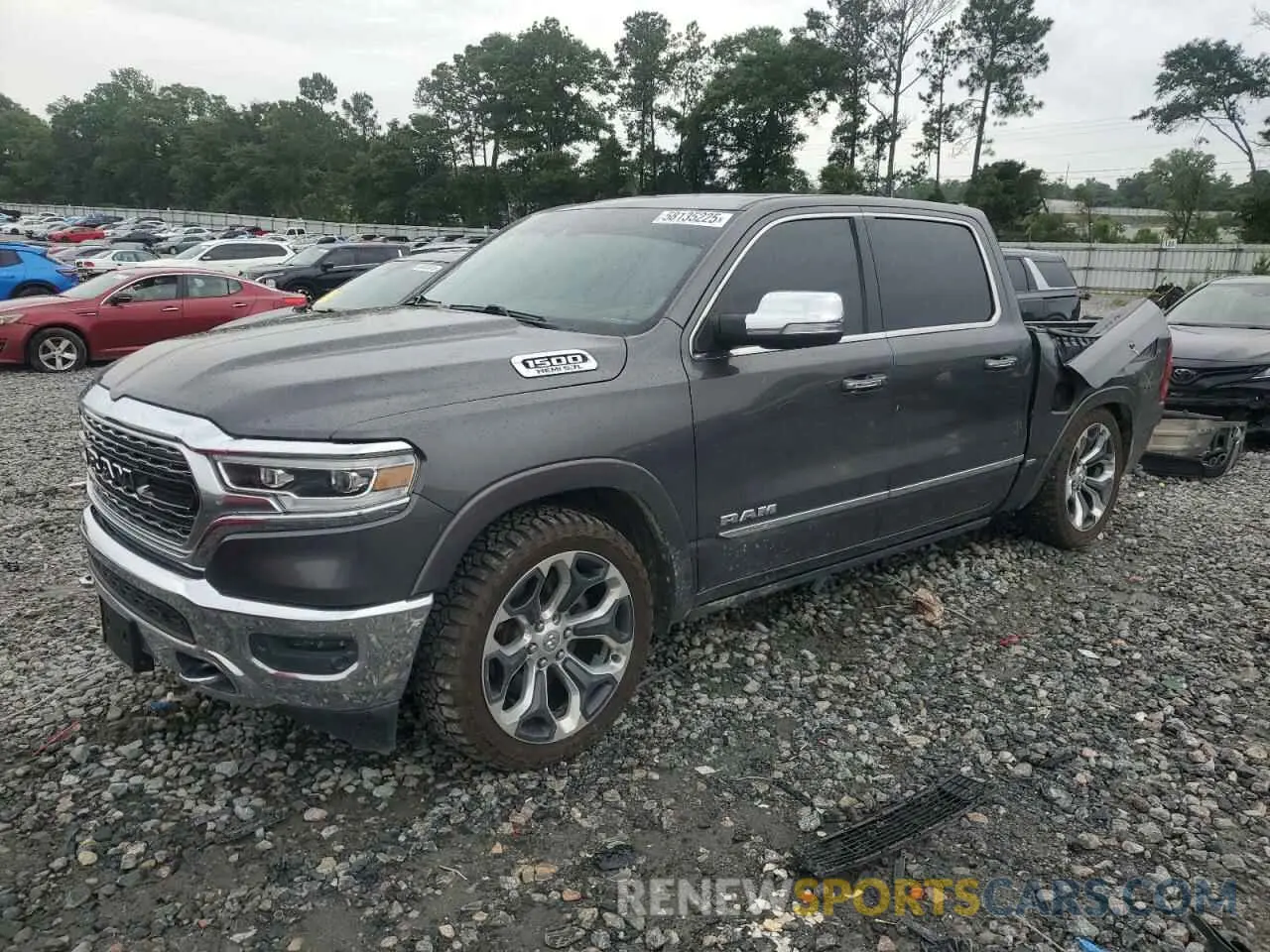 1 Photograph of a damaged car 1C6SRFHT4KN812608 RAM 1500 2019