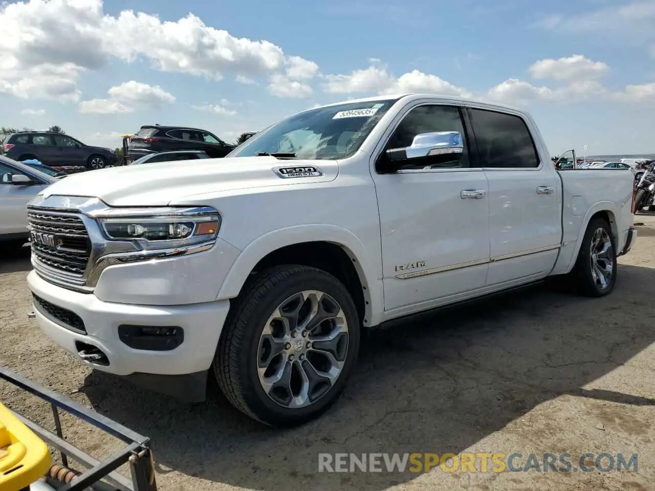 1 Photograph of a damaged car 1C6SRFHT6KN694917 RAM 1500 2019
