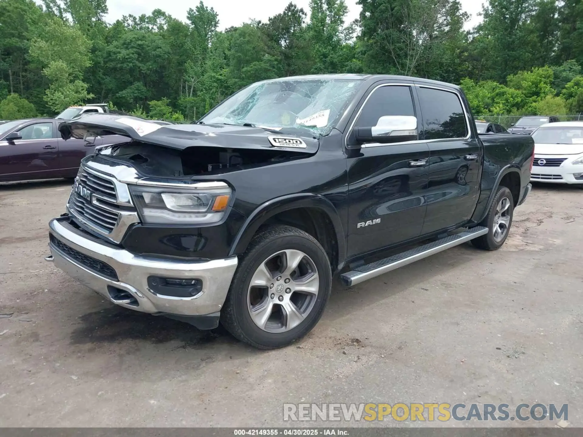 2 Photograph of a damaged car 1C6SRFJT1KN691482 RAM 1500 2019