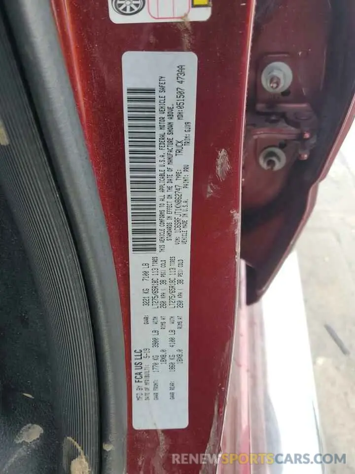 12 Photograph of a damaged car 1C6SRFJT1KN862747 RAM 1500 2019