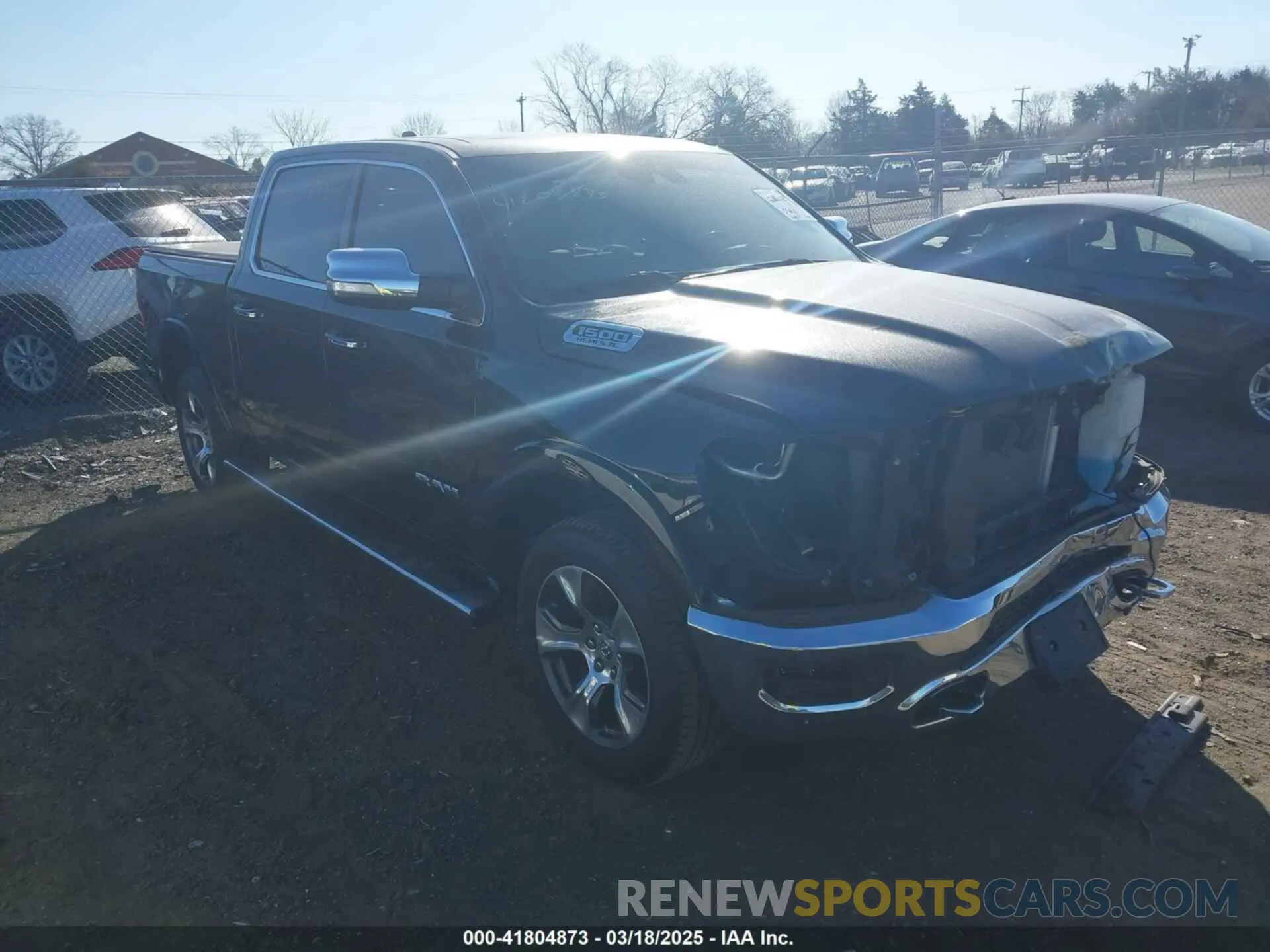 1 Photograph of a damaged car 1C6SRFJT4KN652093 RAM 1500 2019
