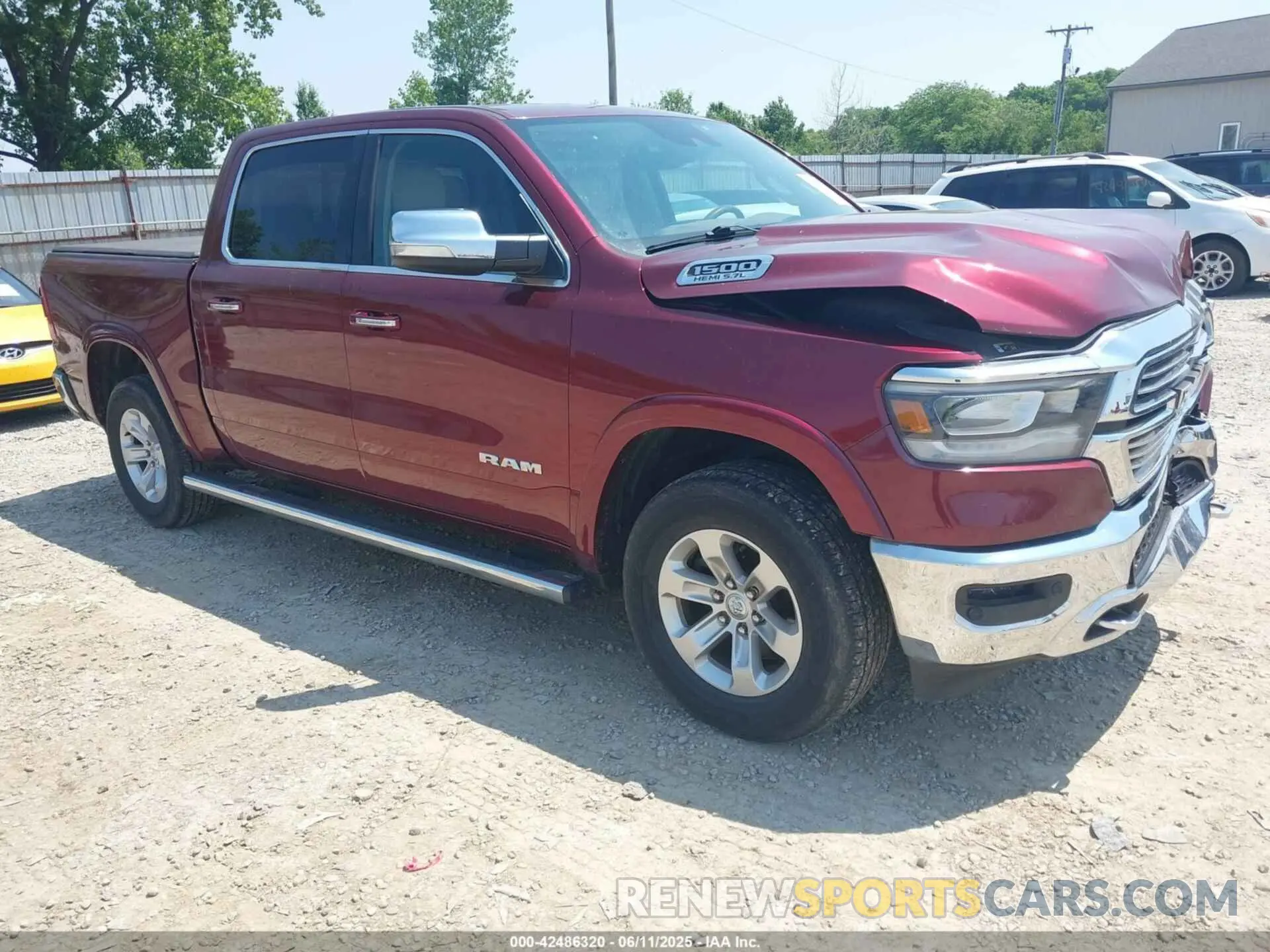 1 Photograph of a damaged car 1C6SRFJT5KN622696 RAM 1500 2019