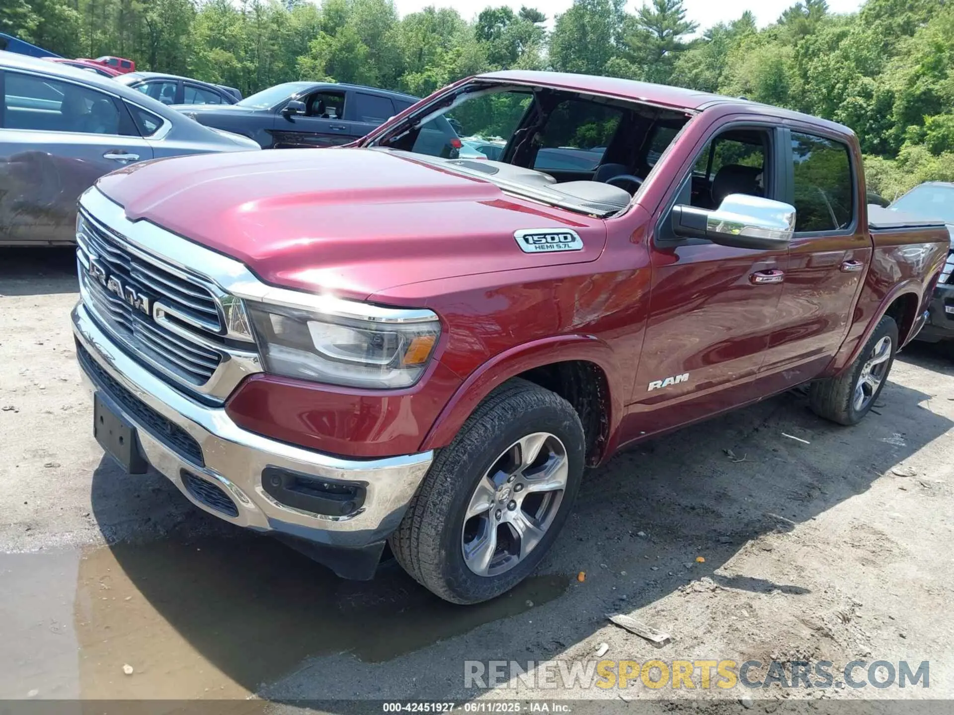 2 Photograph of a damaged car 1C6SRFJT5KN849869 RAM 1500 2019
