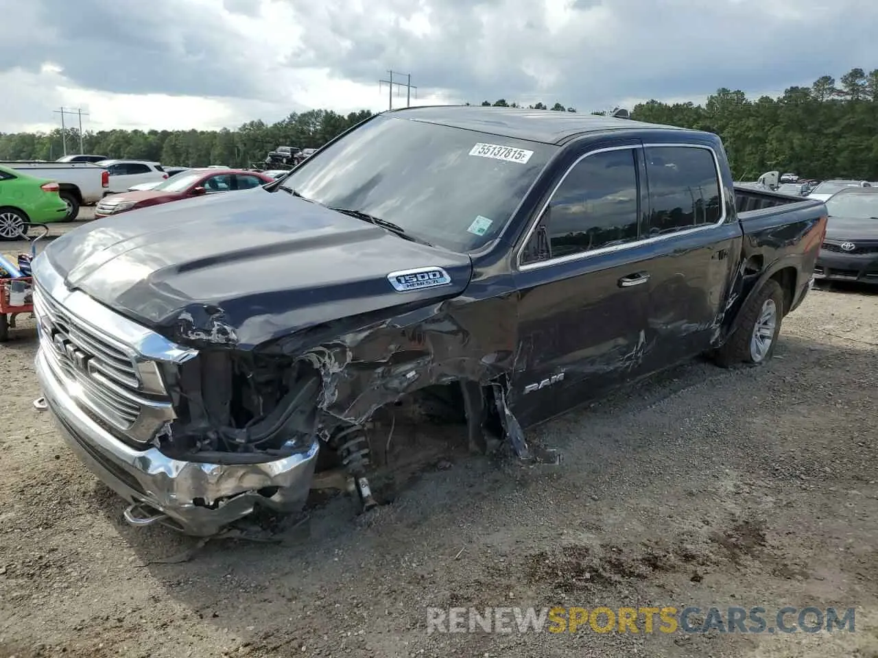 1 Photograph of a damaged car 1C6SRFJT6KN714870 RAM 1500 2019