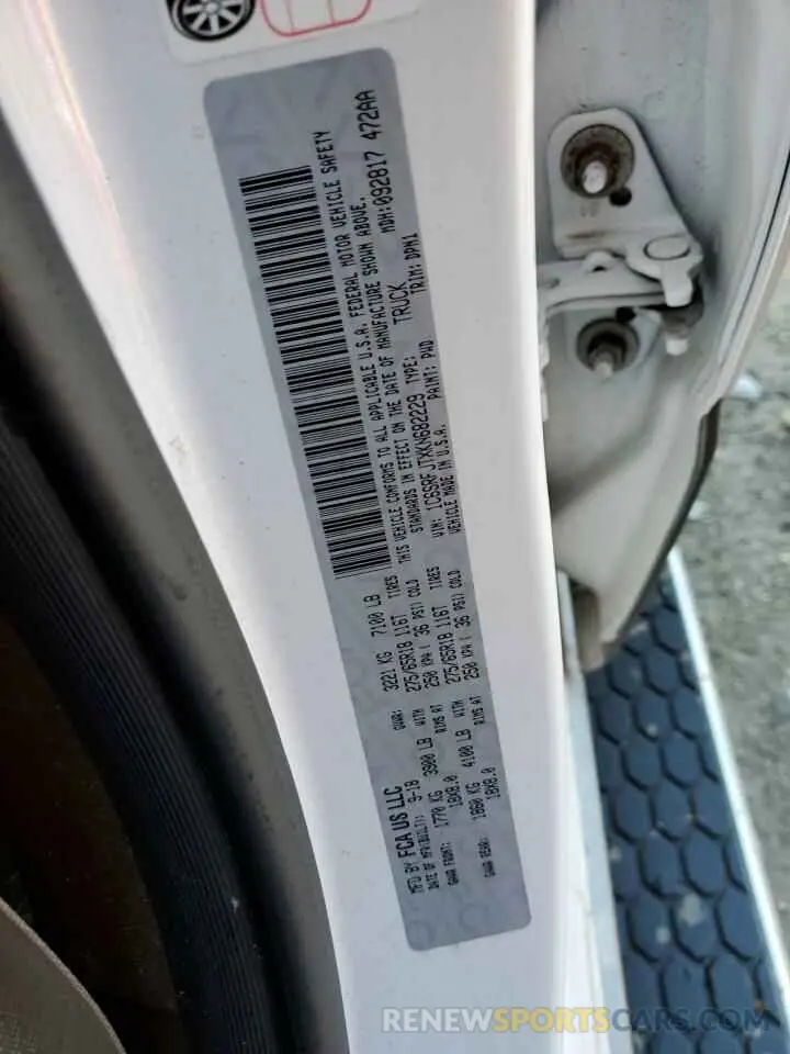 14 Photograph of a damaged car 1C6SRFJTXKN682229 RAM 1500 2019