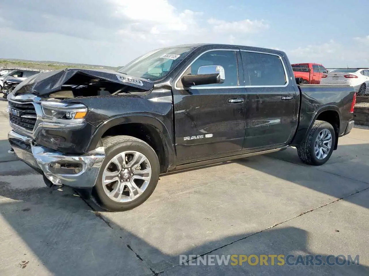 1 Photograph of a damaged car 1C6SRFKT1KN510508 RAM 1500 2019