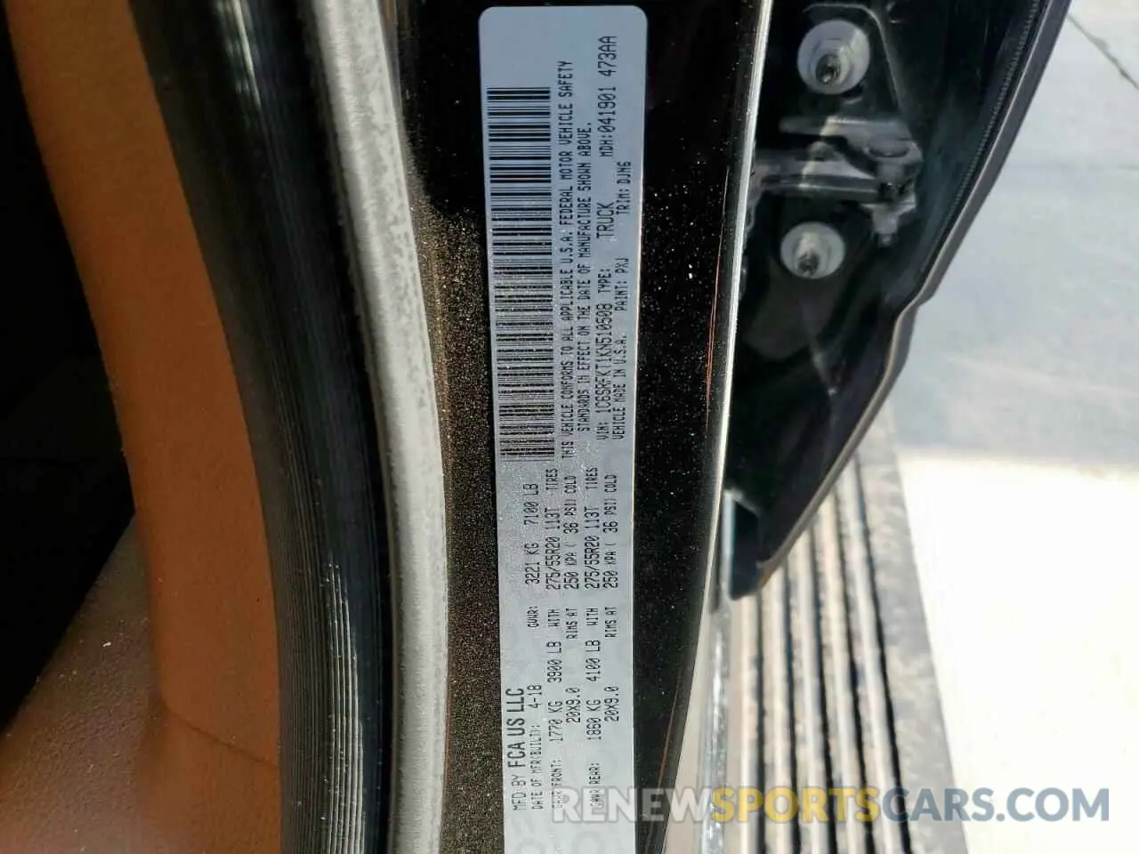 15 Photograph of a damaged car 1C6SRFKT1KN510508 RAM 1500 2019