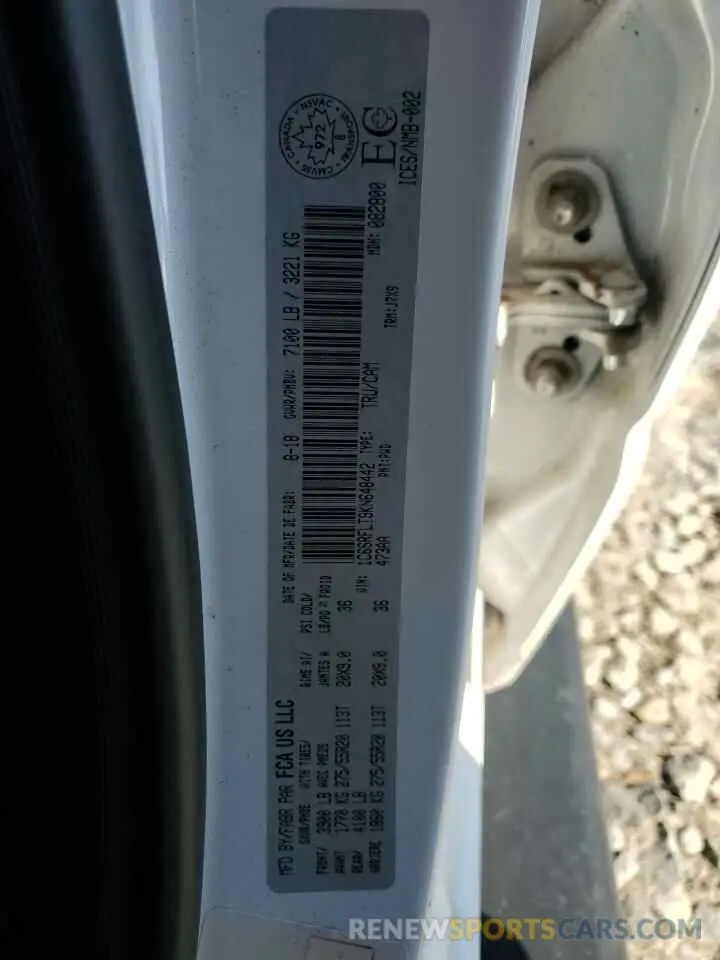 12 Photograph of a damaged car 1C6SRFLT9KN648442 RAM 1500 2019