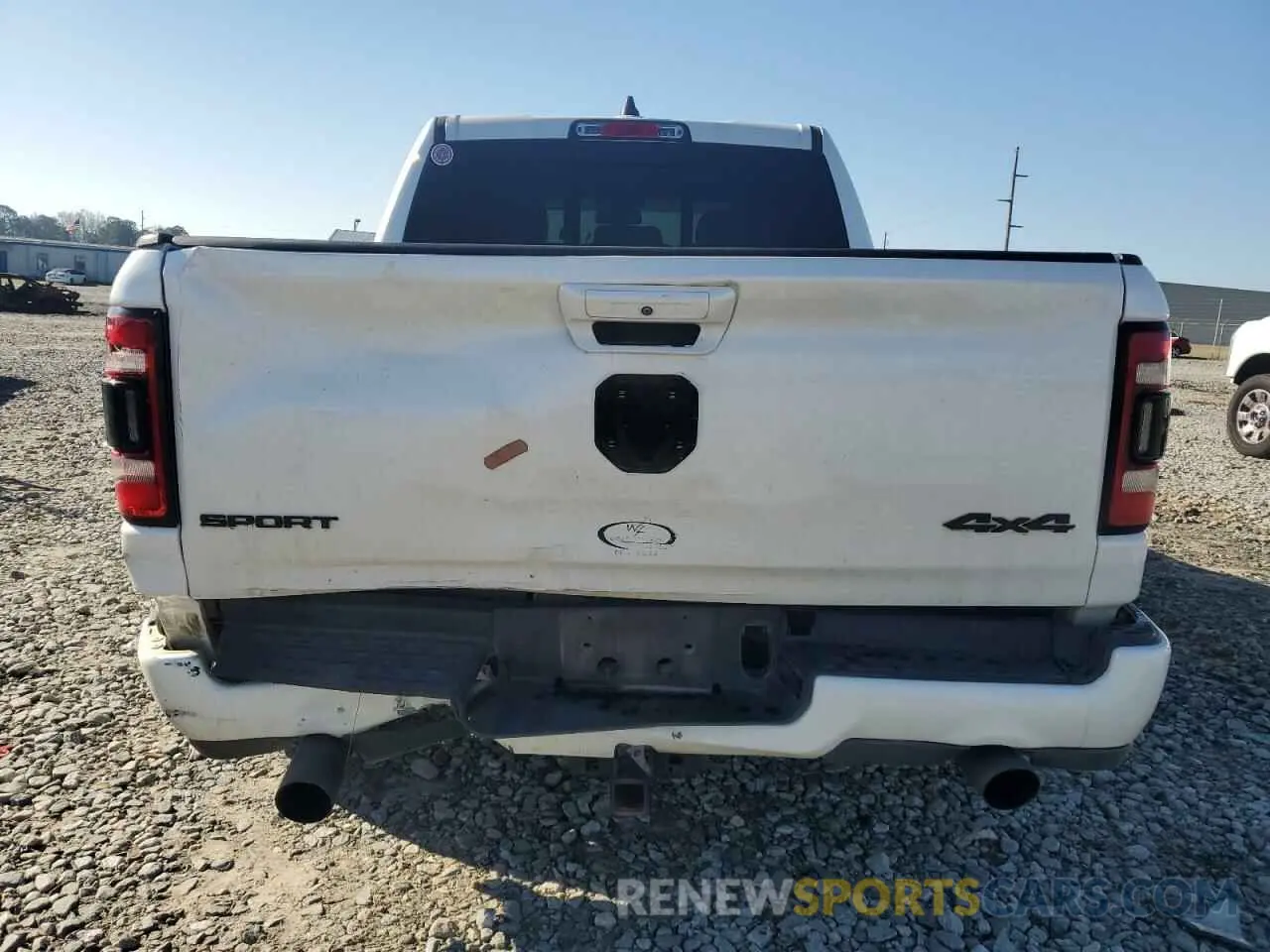6 Photograph of a damaged car 1C6SRFLT9KN648442 RAM 1500 2019