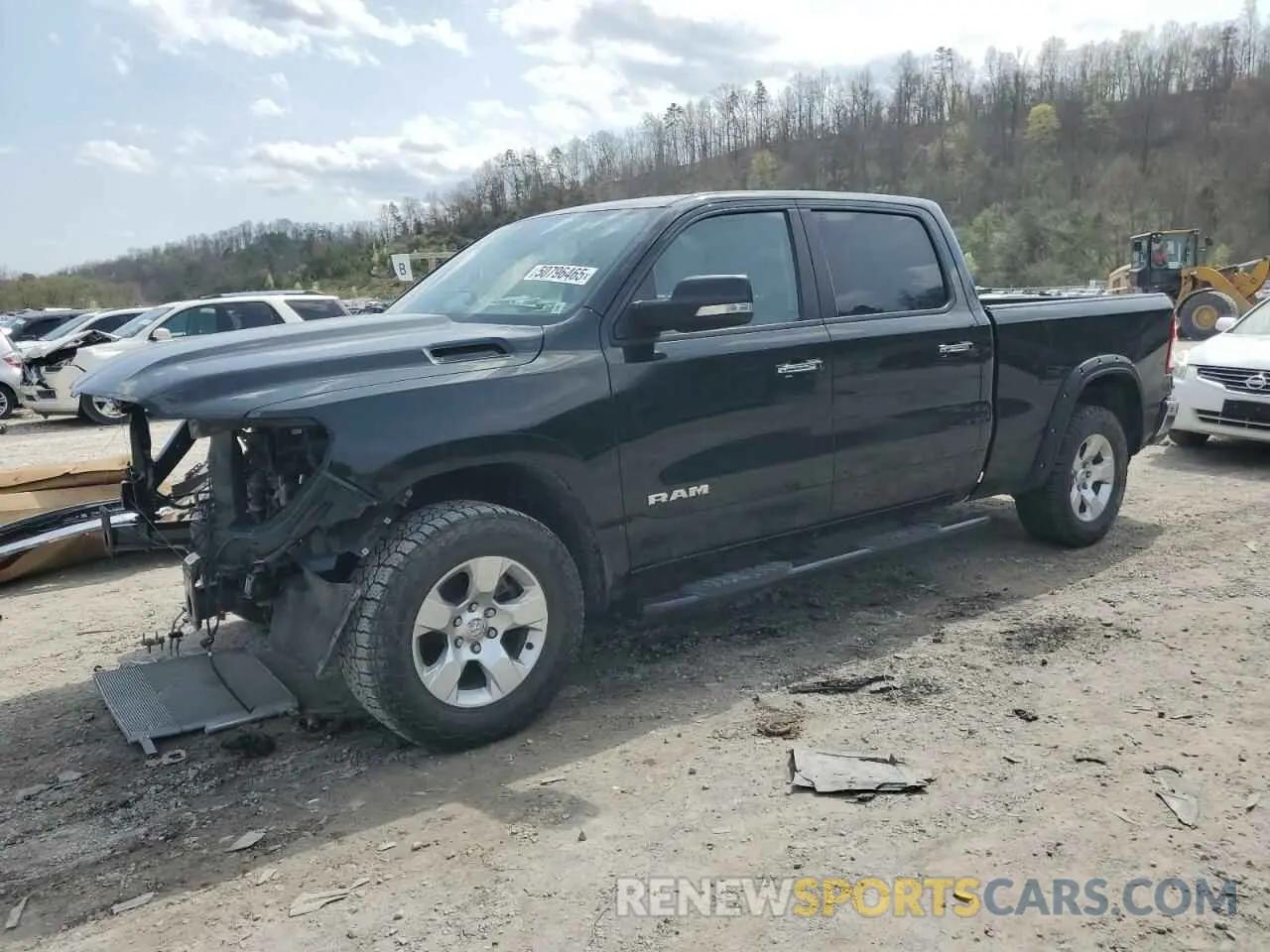 1 Photograph of a damaged car 1C6SRFMT8KN864295 RAM 1500 2019