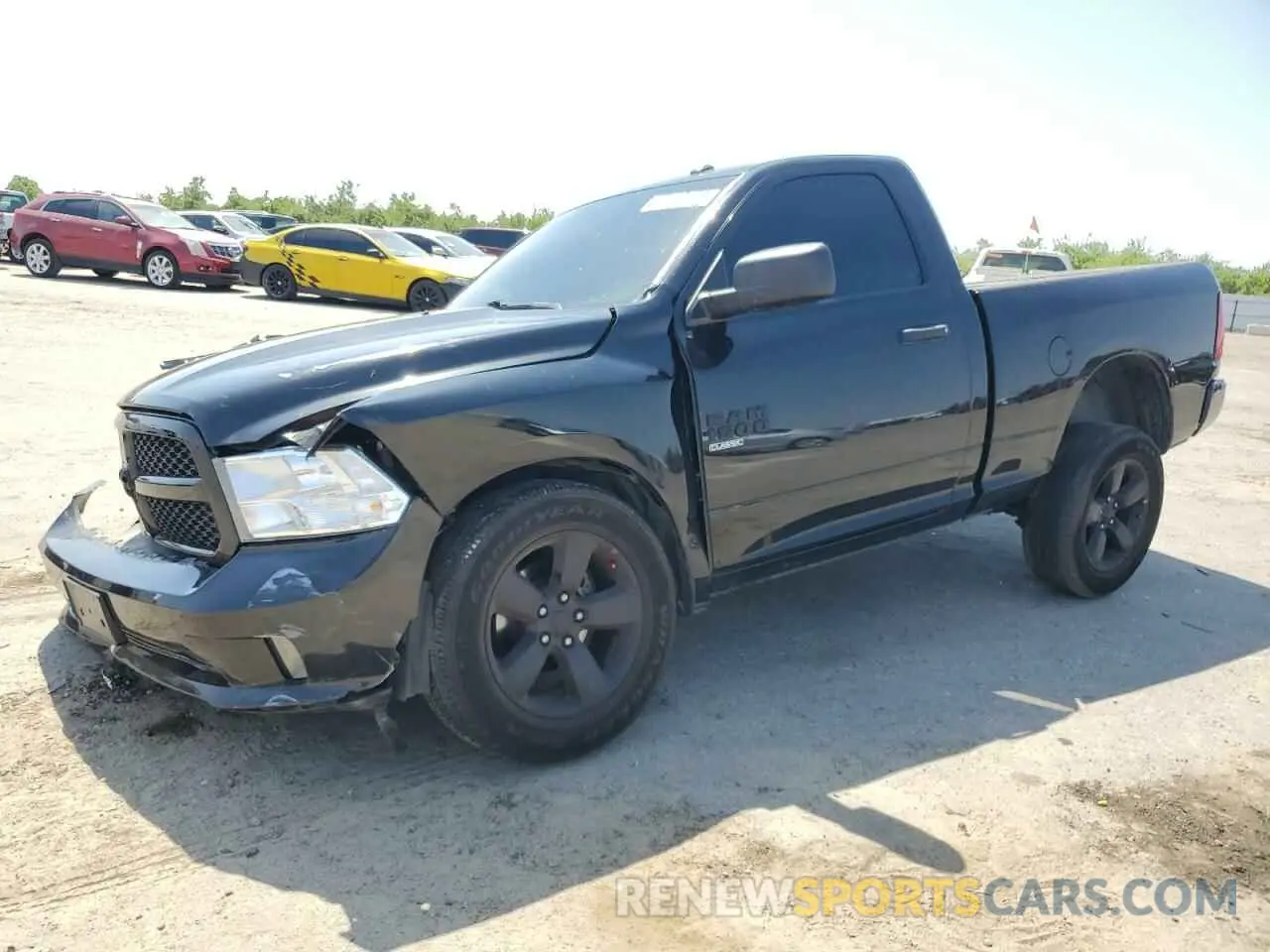 1 Photograph of a damaged car 3C6JR6AT5KG511540 RAM 1500 2019