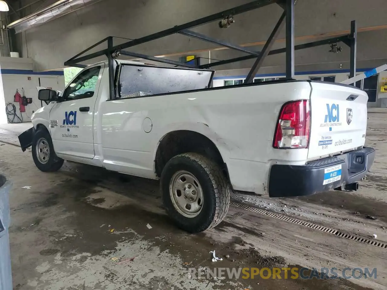 2 Photograph of a damaged car 3C6JR6DGXKG583297 RAM 1500 2019