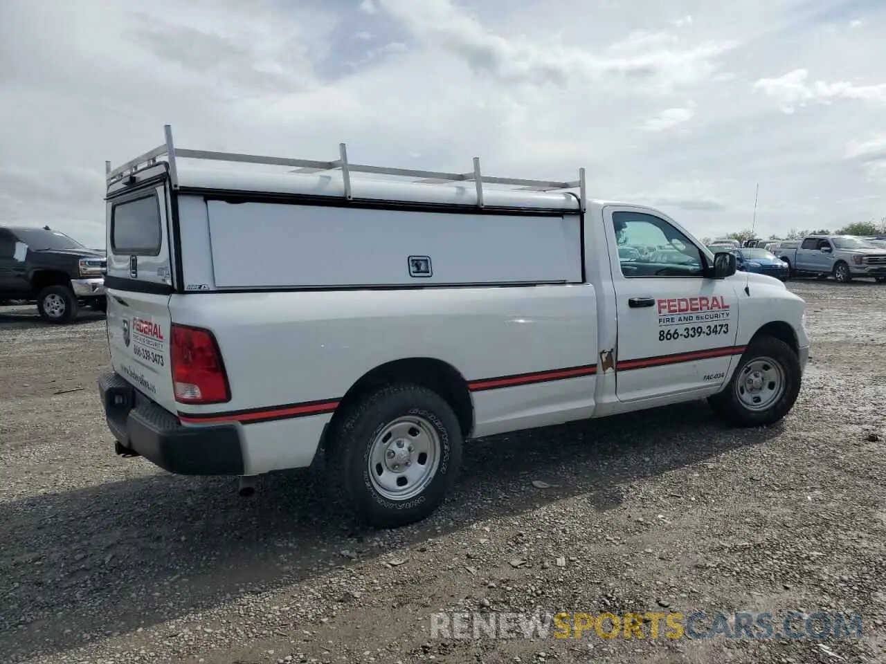 3 Photograph of a damaged car 3C6JR6DT7KG547029 RAM 1500 2019