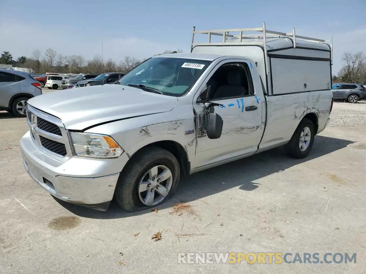 1 Photograph of a damaged car 3C6JR6DT8KG510586 RAM 1500 2019