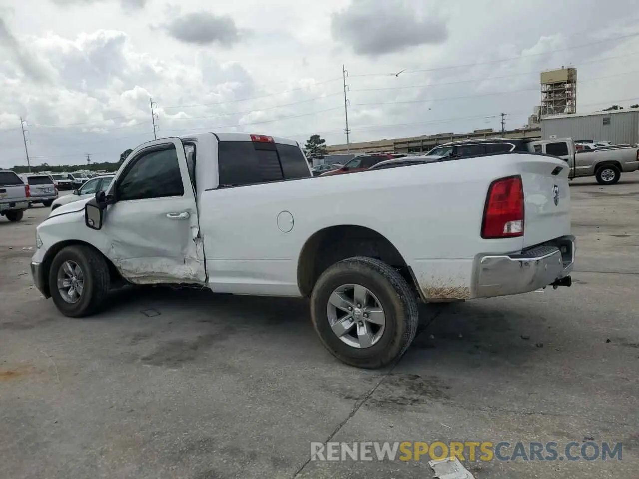 2 Photograph of a damaged car 3C6JR6ET1KG674874 RAM 1500 2019