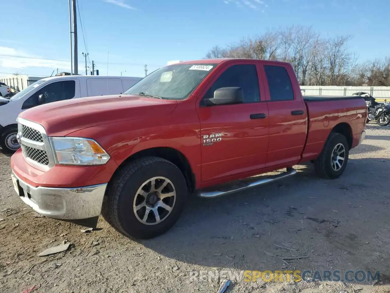 1 Photograph of a damaged car 1C6RR6FG0LS121521 RAM 1500 2020