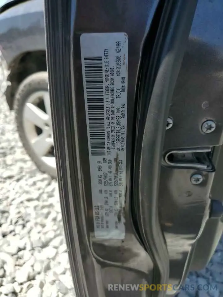 13 Фотография поврежденного автомобиля 1C6RR6TT4LS100463 RAM 1500 2020