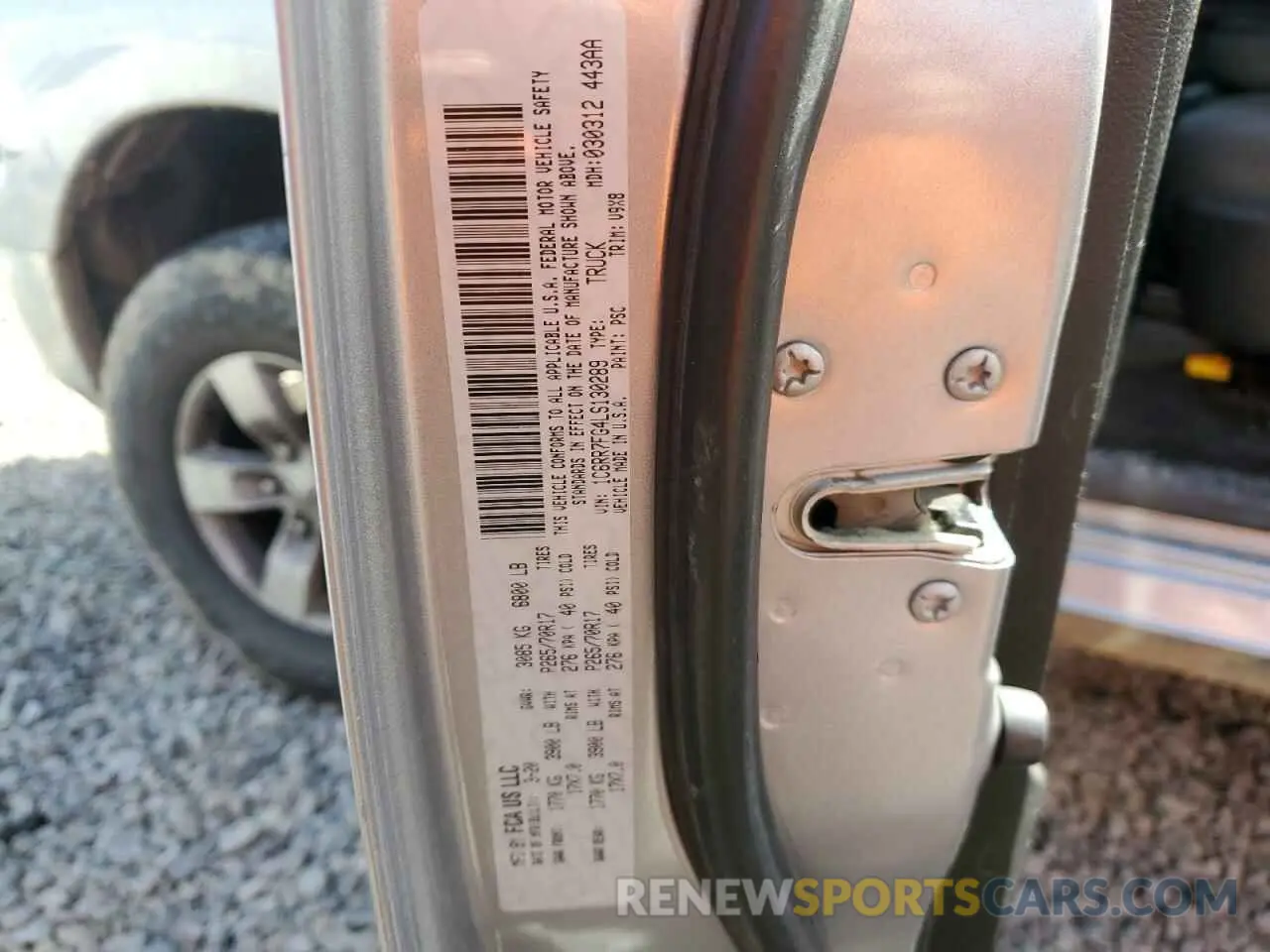 12 Photograph of a damaged car 1C6RR7FG4LS130289 RAM 1500 2020