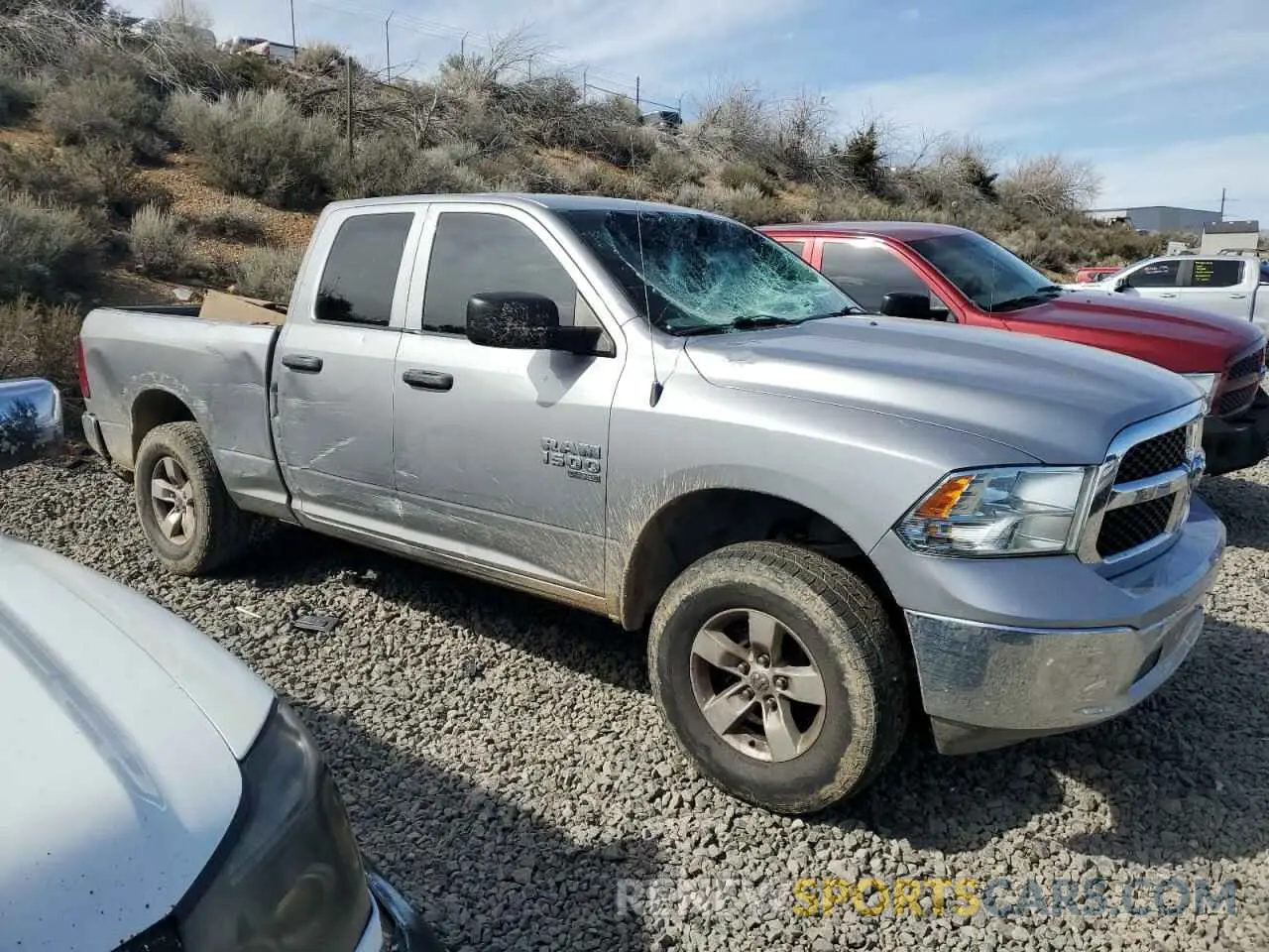 4 Photograph of a damaged car 1C6RR7FG4LS130289 RAM 1500 2020
