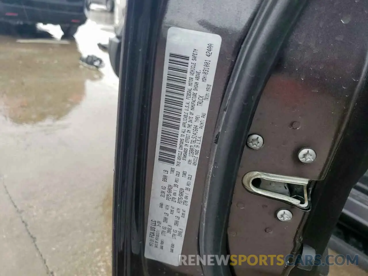 13 Photograph of a damaged car 1C6RR7LT6LS141604 RAM 1500 2020