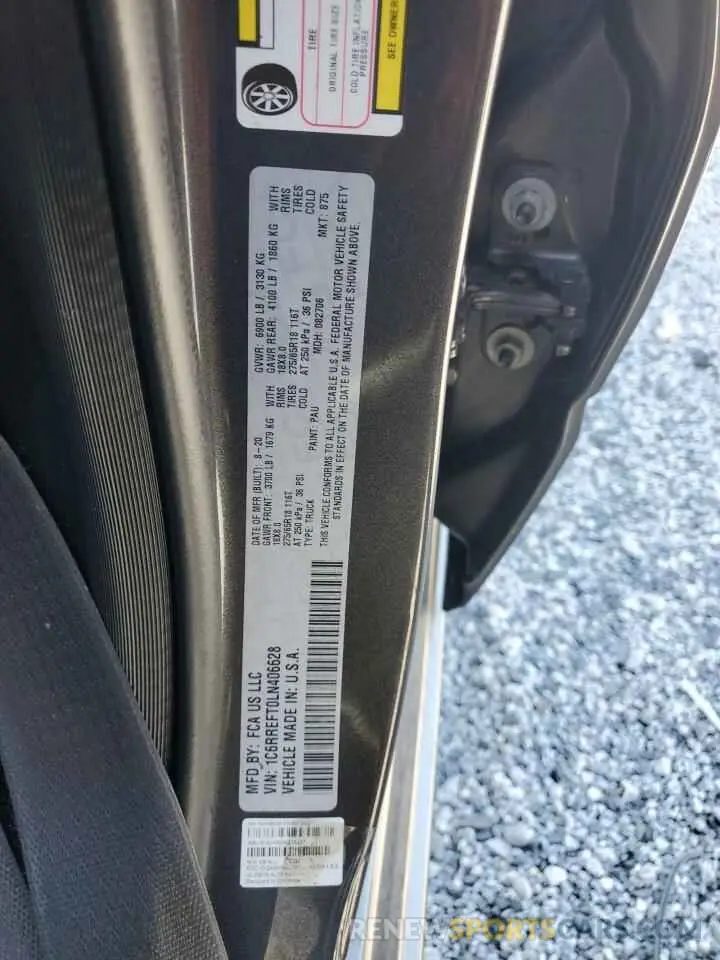 12 Фотография поврежденного автомобиля 1C6RREFT0LN406628 RAM 1500 2020